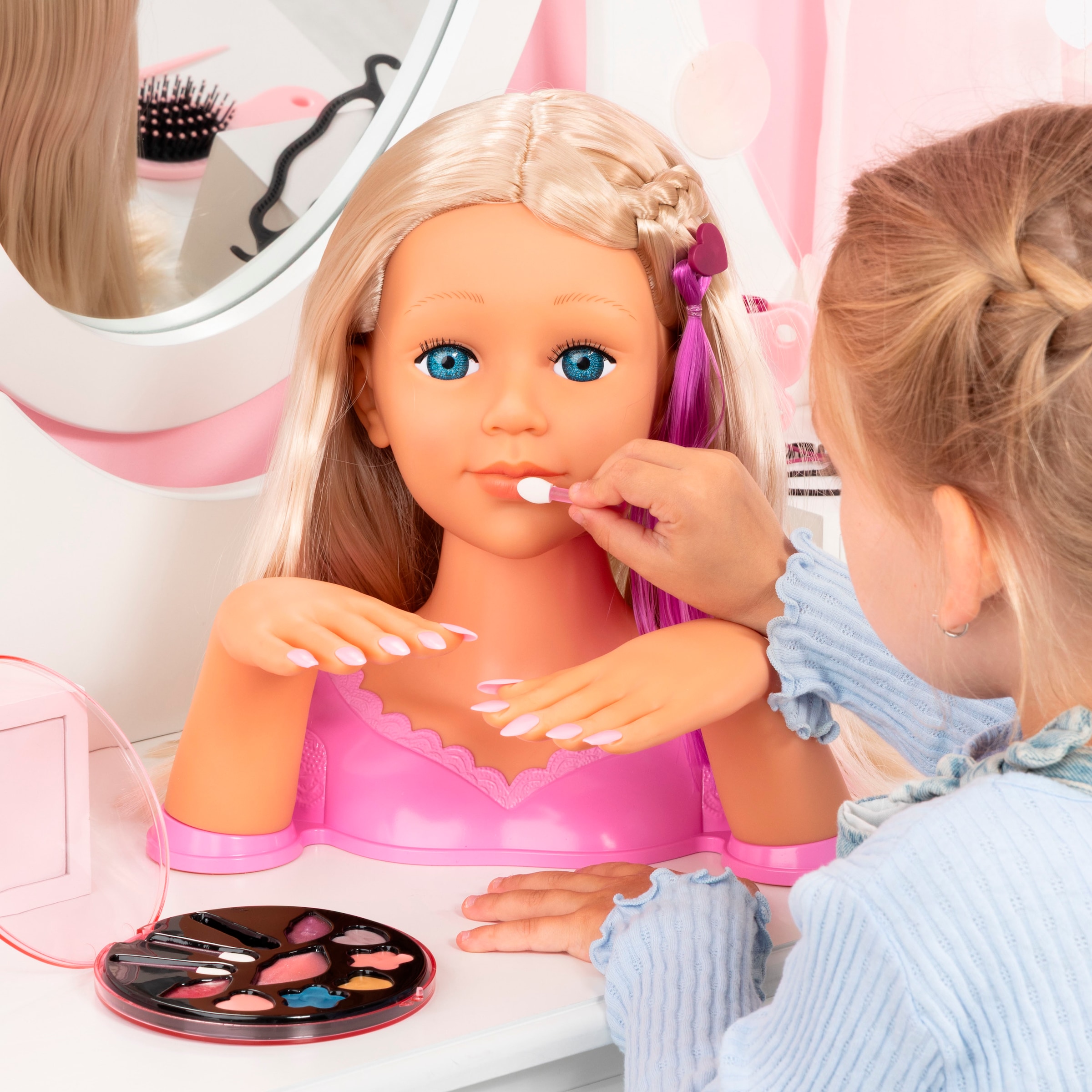 Bayer Frisier- & Schminkkopf »Charlene Magic Nails«