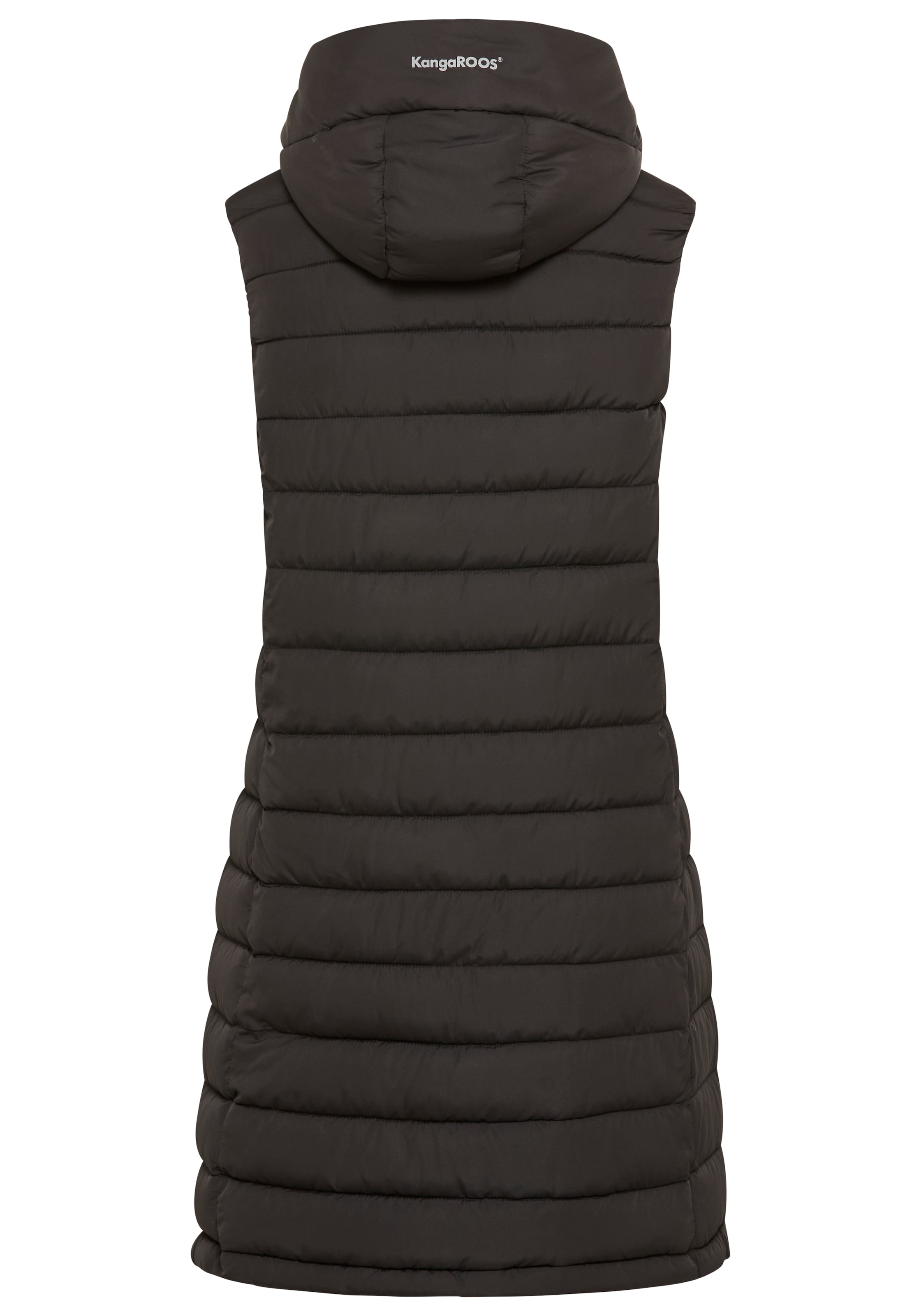 KangaROOS Gilet long Wattiert, mit Reissverschluss-Schlitzen