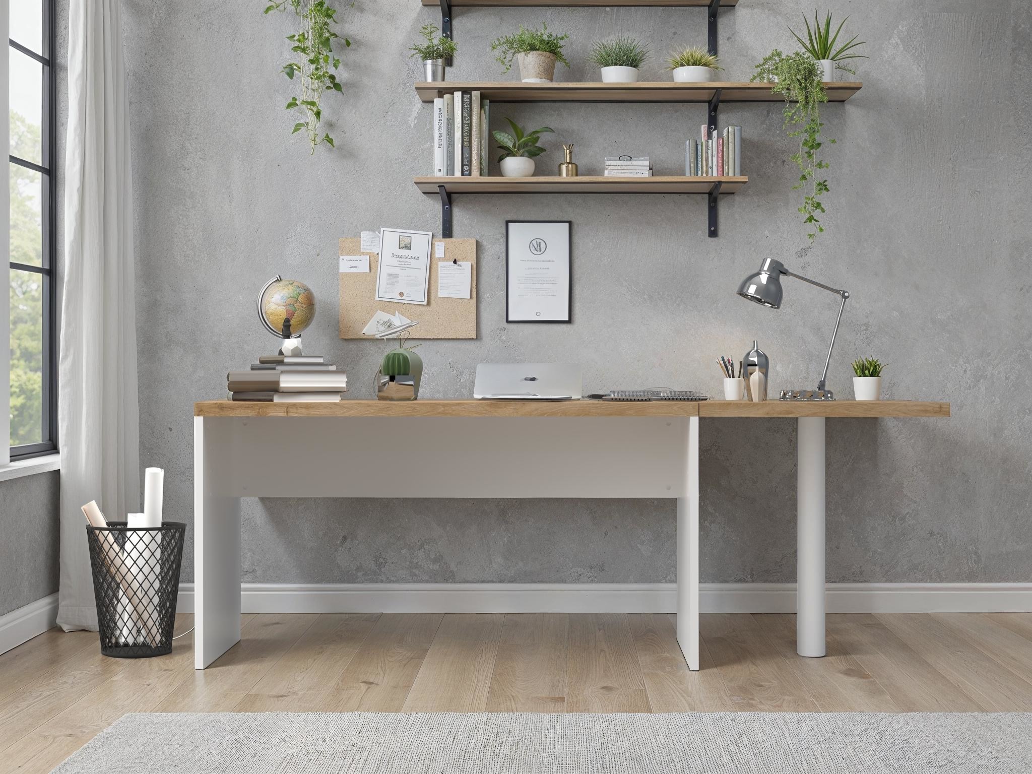 INOSIGN Schreibtisch »Easy, Computertisch – 38 mm Platte, perfekt fürs Büro & Homeoffice« Breite 138 cm, in 2 Grössen, optional erweiterbar