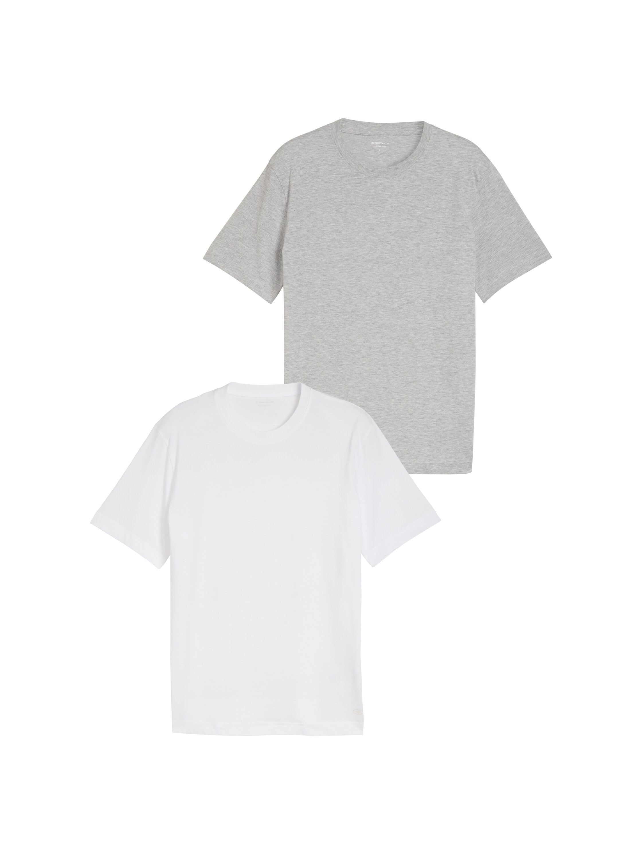 TOM TAILOR T-shirt Paquet, 2 avec impression logo