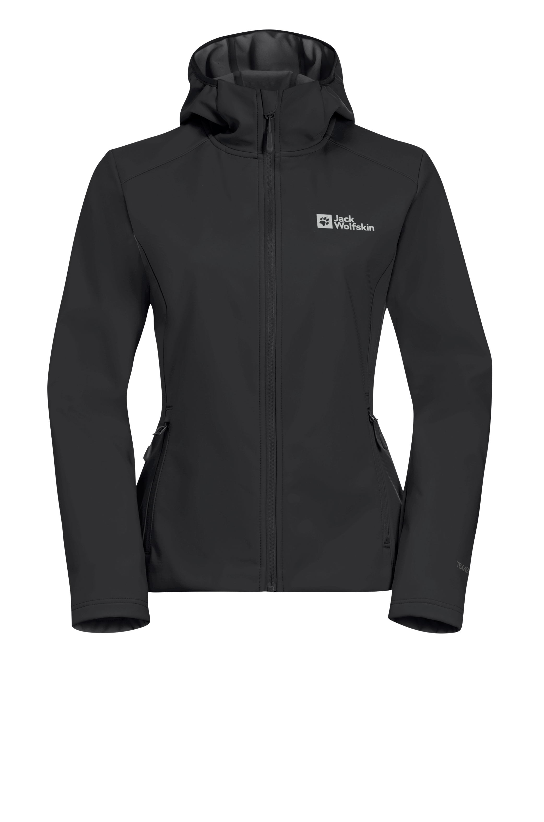 Jack Wolfskin Veste softshell »BORNBERG HOODY W« mit Kapuze für vielseitige Outdoor-Aktivitäten, mit fester Kapuze, atmungsaktiv