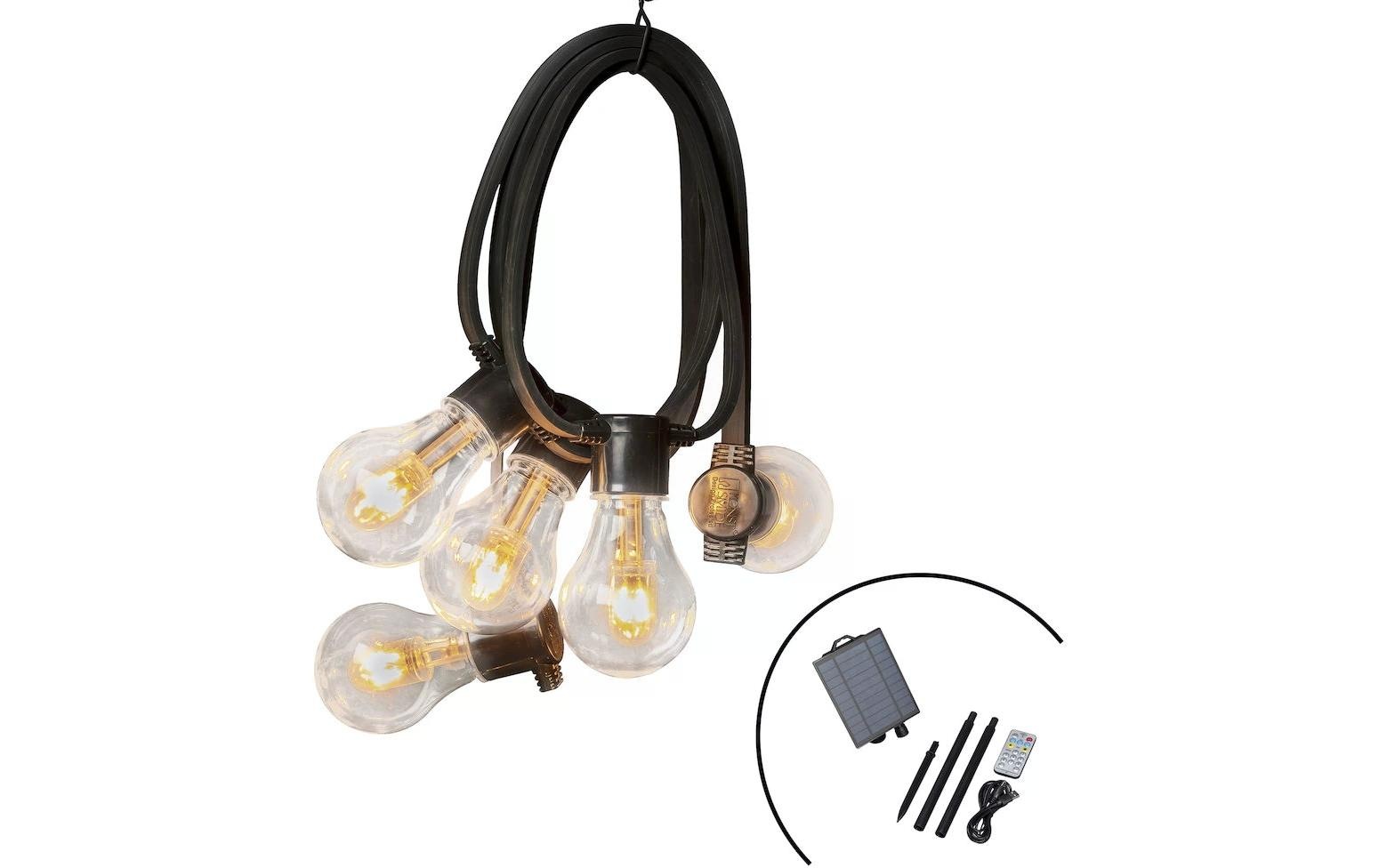 KONSTSMIDE Lichterkette »Solar 2332 10 LEDs, Transparent«, 10 St.-flammig