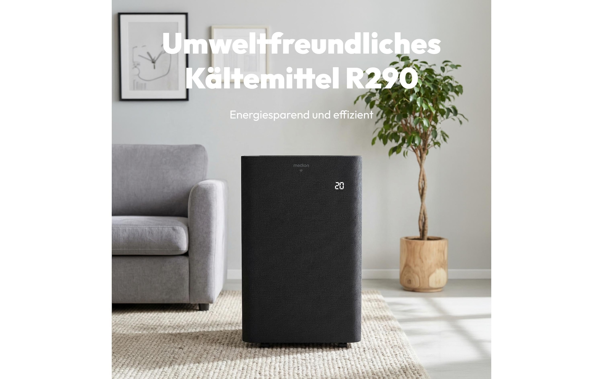 Medion® Klimagerät »P1202 (MD 100134) 390 m³« Smarte mobile Klimaanlage mit App-Steuerung