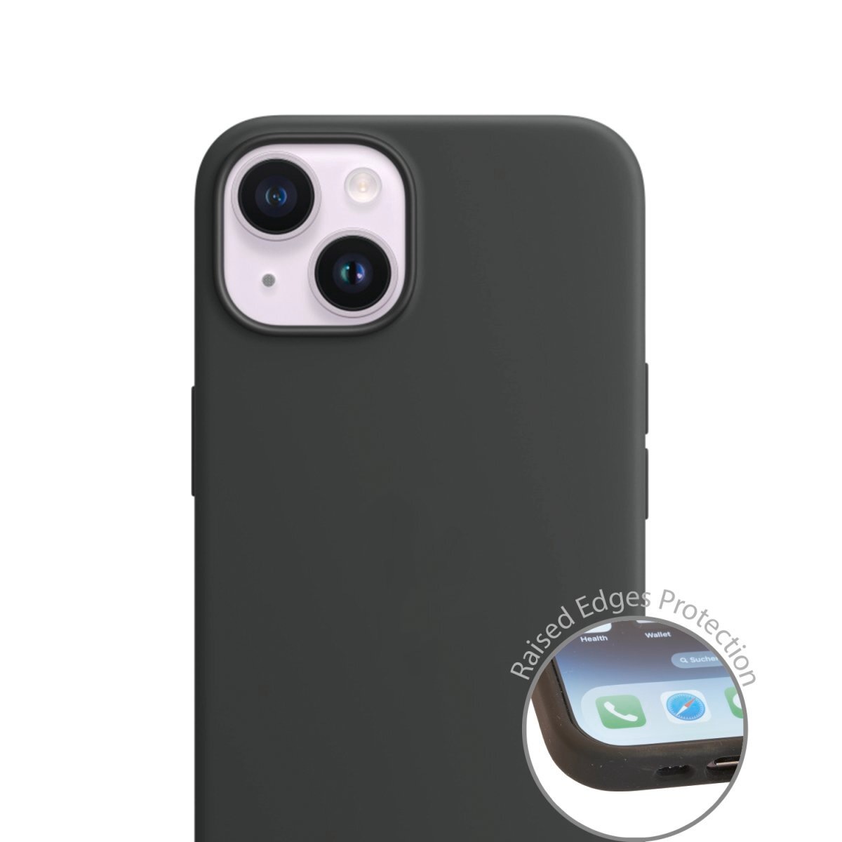 4smarts Handyhülle »Liquid Silicon Case Cupertino für Apple iPhone 14«, iPhone 14, Backcover, Schutzhülle, Handyschutzhülle, Case, Schutzcase, stossfest