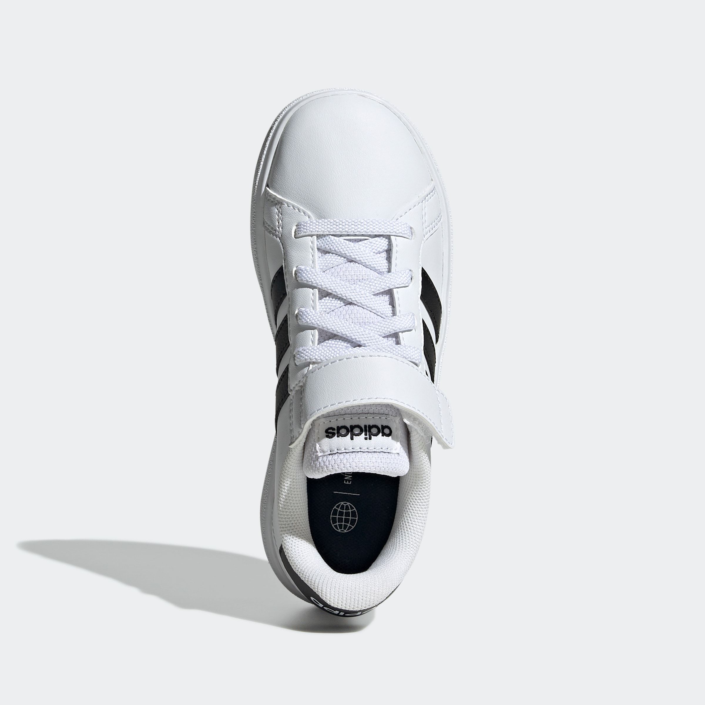 adidas Sportswear Sneaker »GRAND COURT COURT ELASTIC LACE AND TOP STRAP«, Design auf den Spuren des adidas Superstar