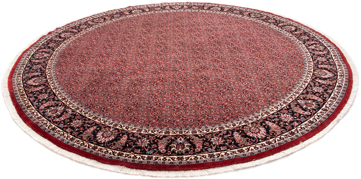 Image of morgenland Orientteppich »Perser - Bidjar rund - 250 x 250 cm - dunkelrot«, rund, 15 mm Höhe, Wohnzimmer, Handgeknüpft, Einzelstück mit Zertifikat bei Ackermann Versand Schweiz