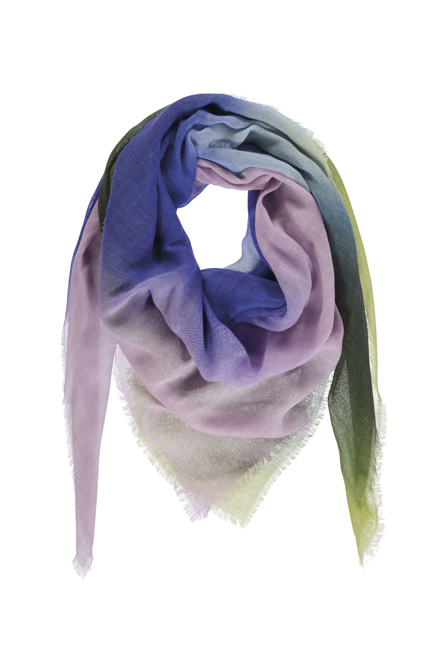 Schal aus Wolle bunt