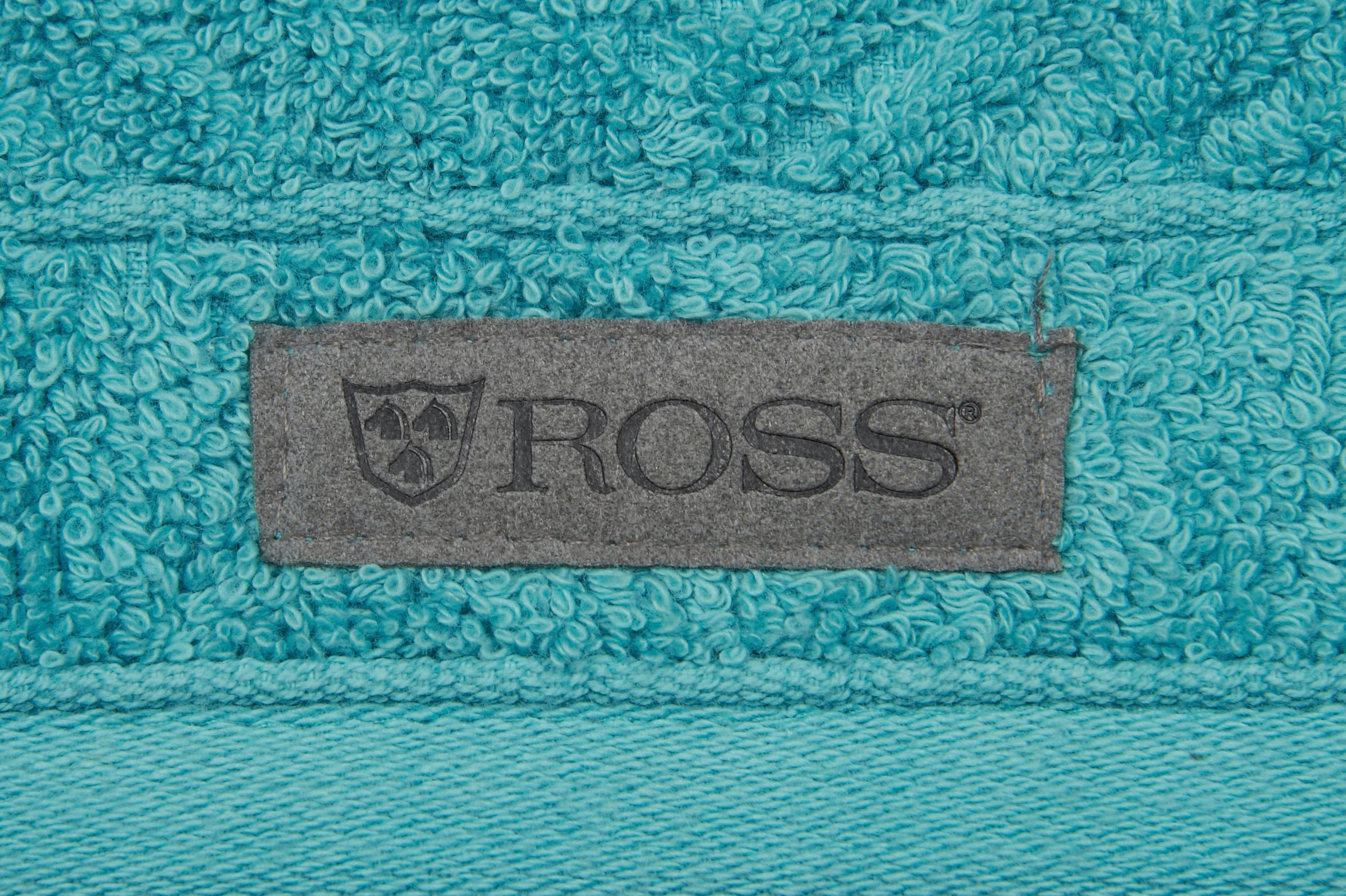 ROSS Handtuch »Smart«, (2 St.), Uni-Rippe mit Velourslabel