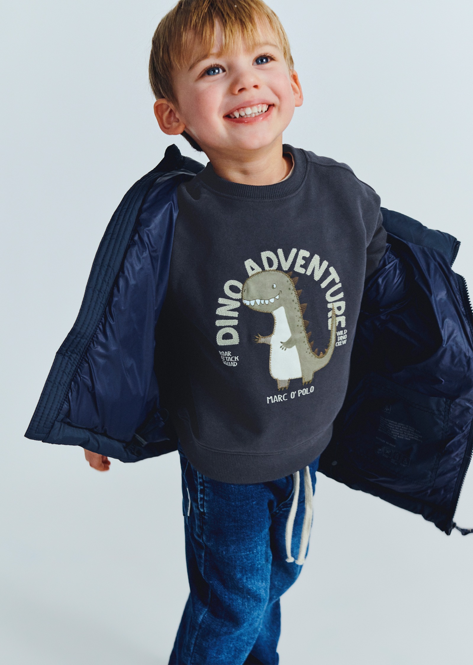 Marc OPolo Sweatshirt, Großer Dino-Print mit auffälligem Schriftzug
