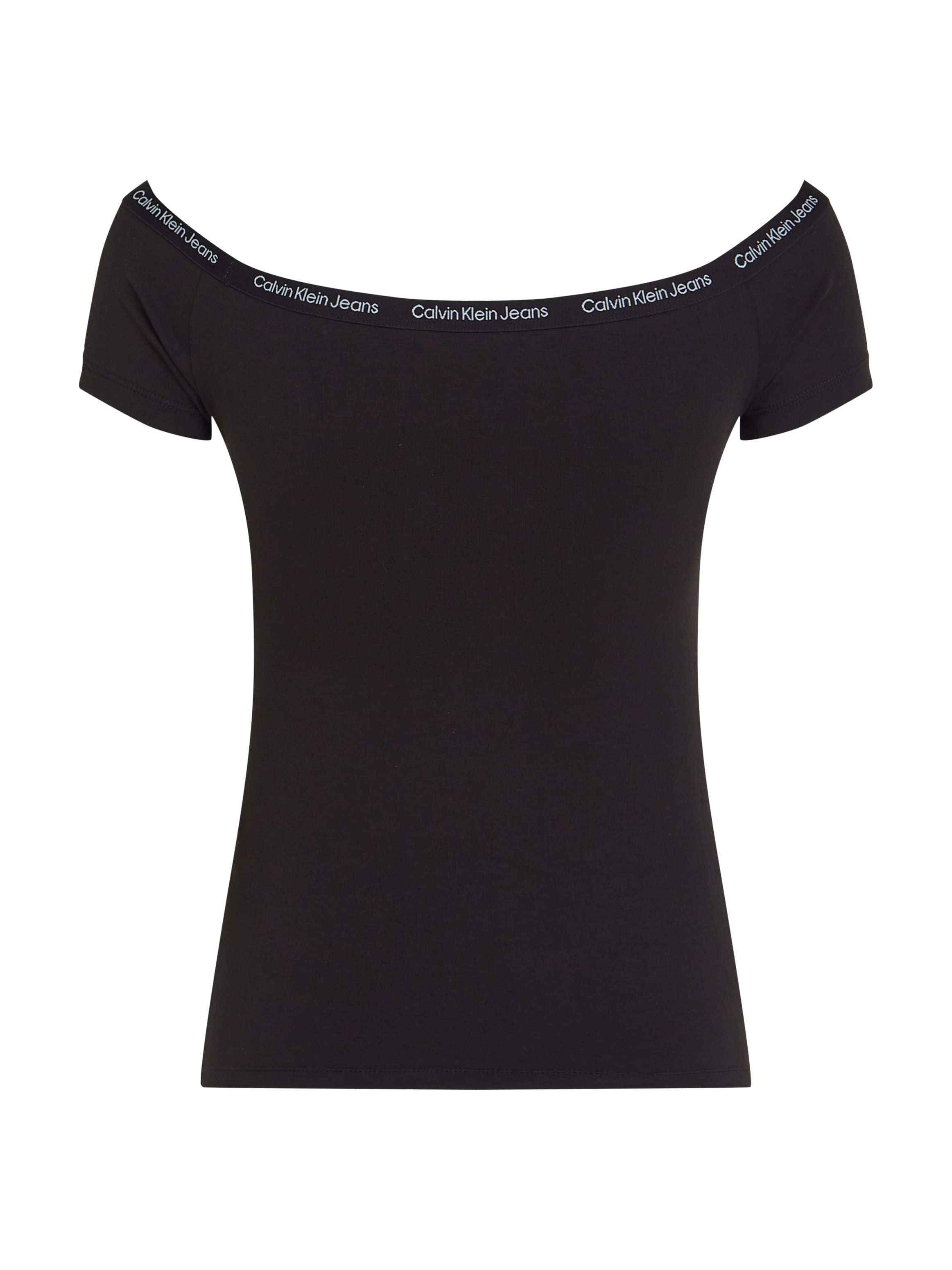 Calvin Klein Jeans T-Shirt »LOGO ELASTIC BARDOT TOP«, mit Logoschriftzug