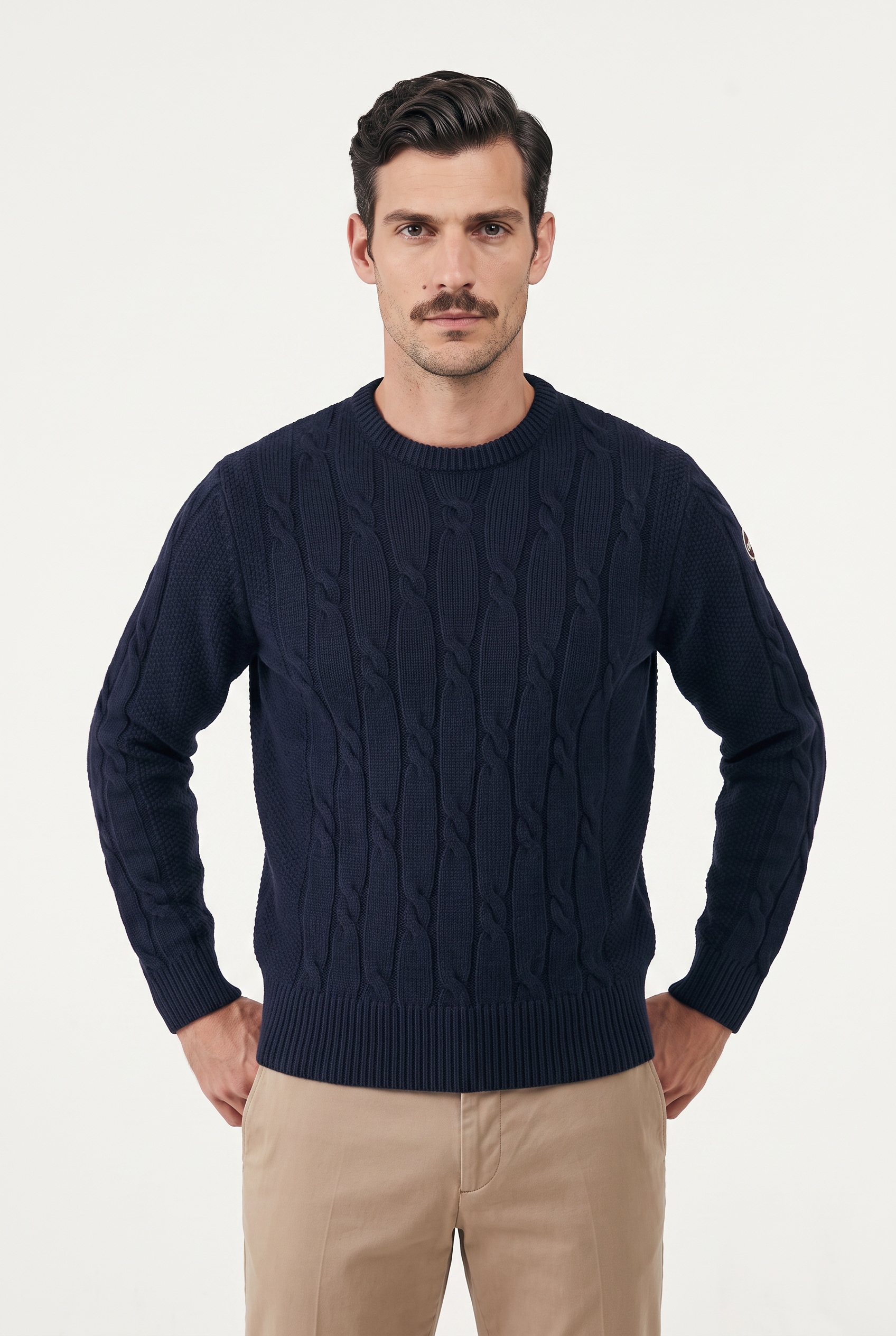 Image of Colmar Strickpullover Rundhalsausschnitt, Regular Fit, Wollmix