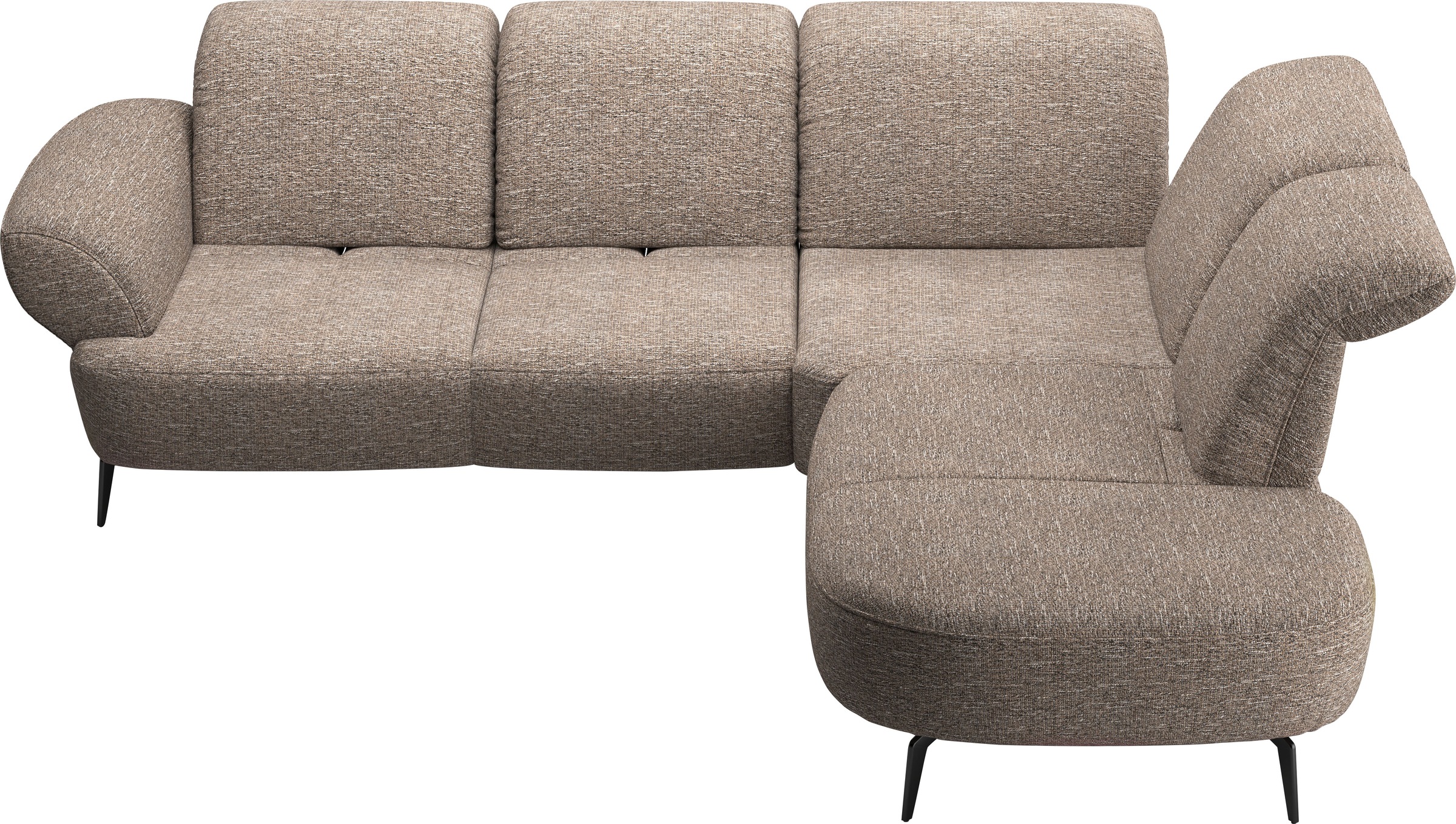 sit&more Ecksofa »Dance, L-Form, inkl. Sitztiefenverstellung«, inkl. Click&Seat, optional mit Kopfteilverstellung