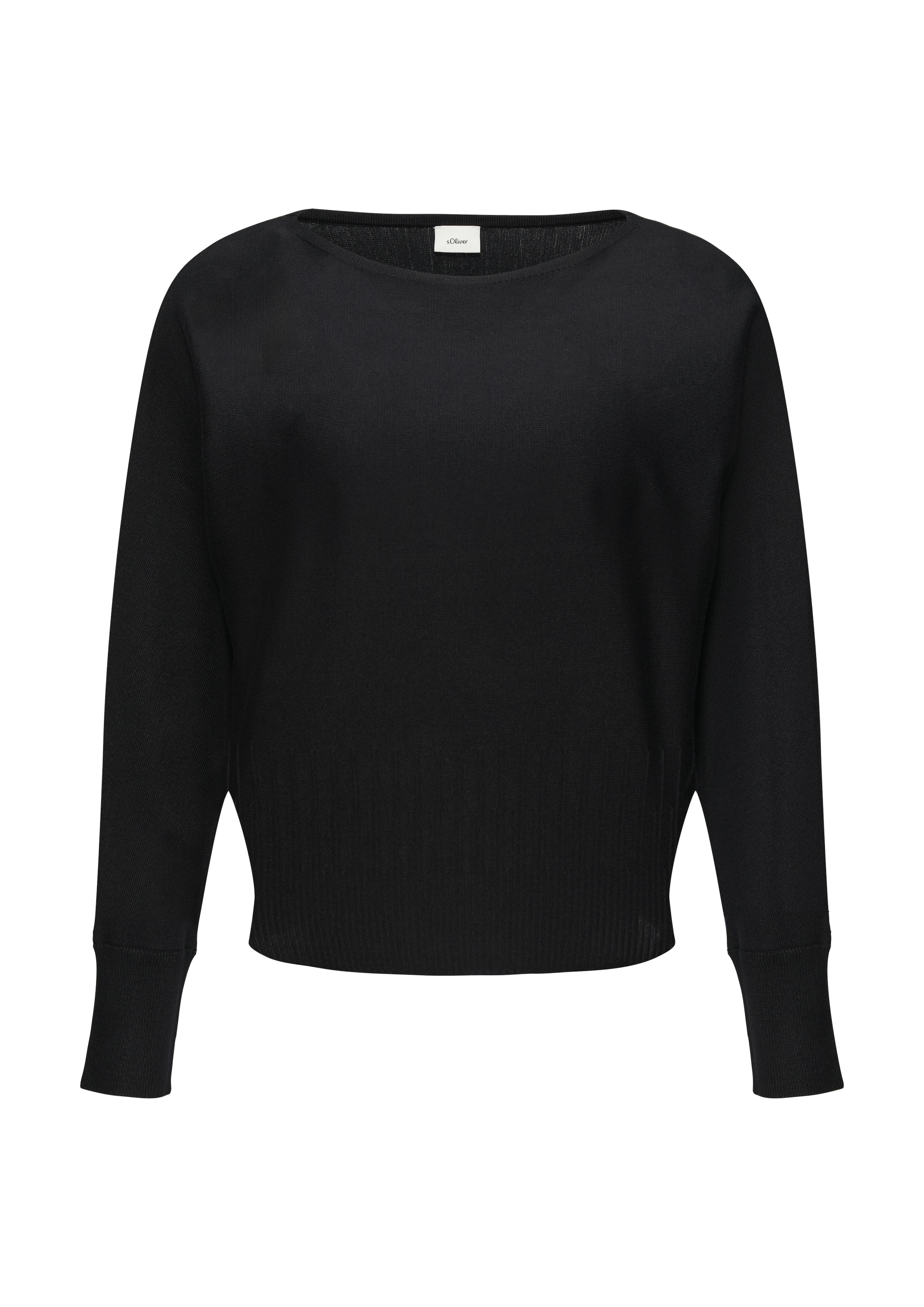 s.Oliver BLACK LABEL Strickpullover, mit Strukturmuster am Saum