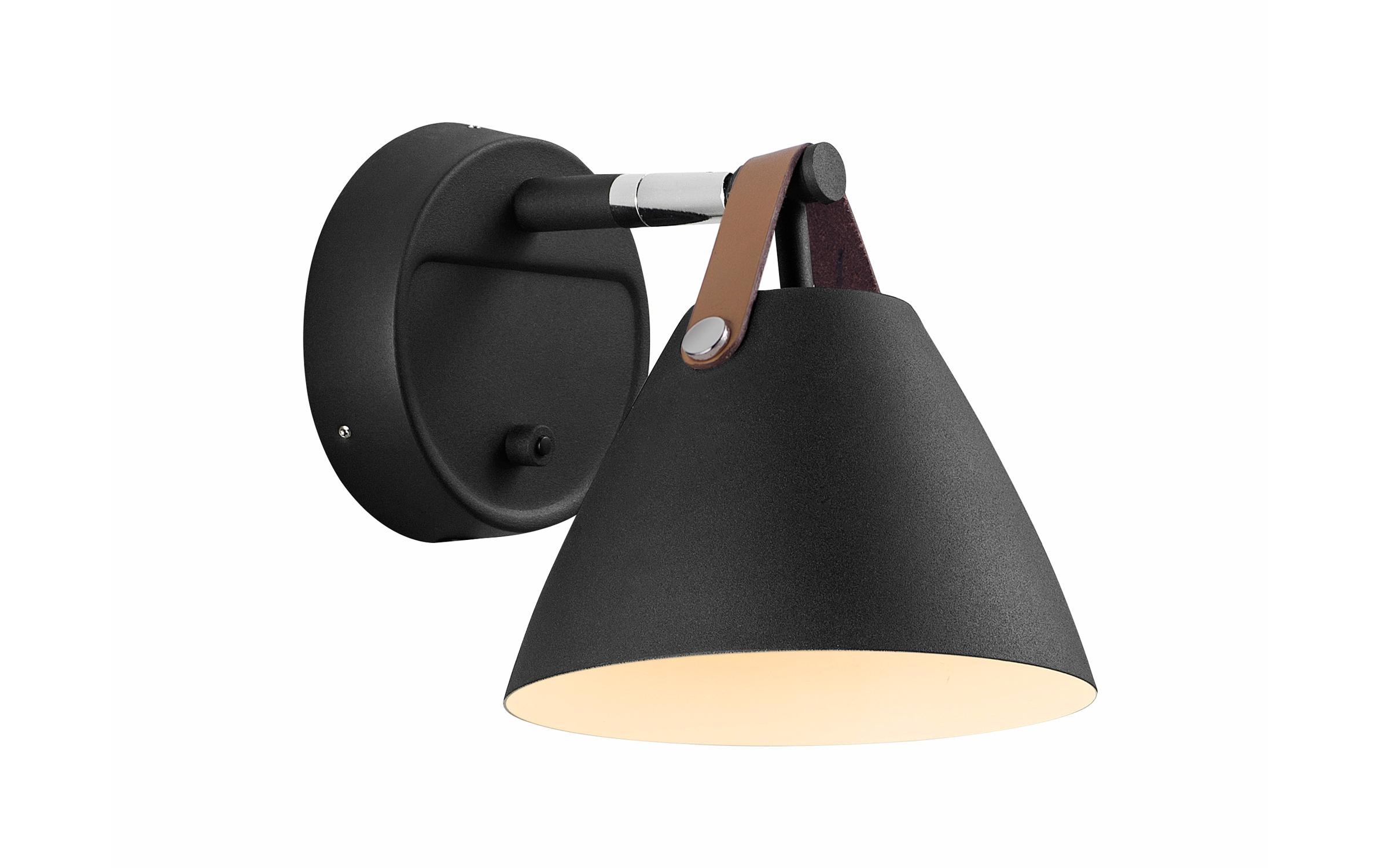 Nordlux Wandleuchte »Strap 15«, 1 flammig, Leuchtmittel GU10 | Leuchtmittel wechselbar, Aus Metall und Leder