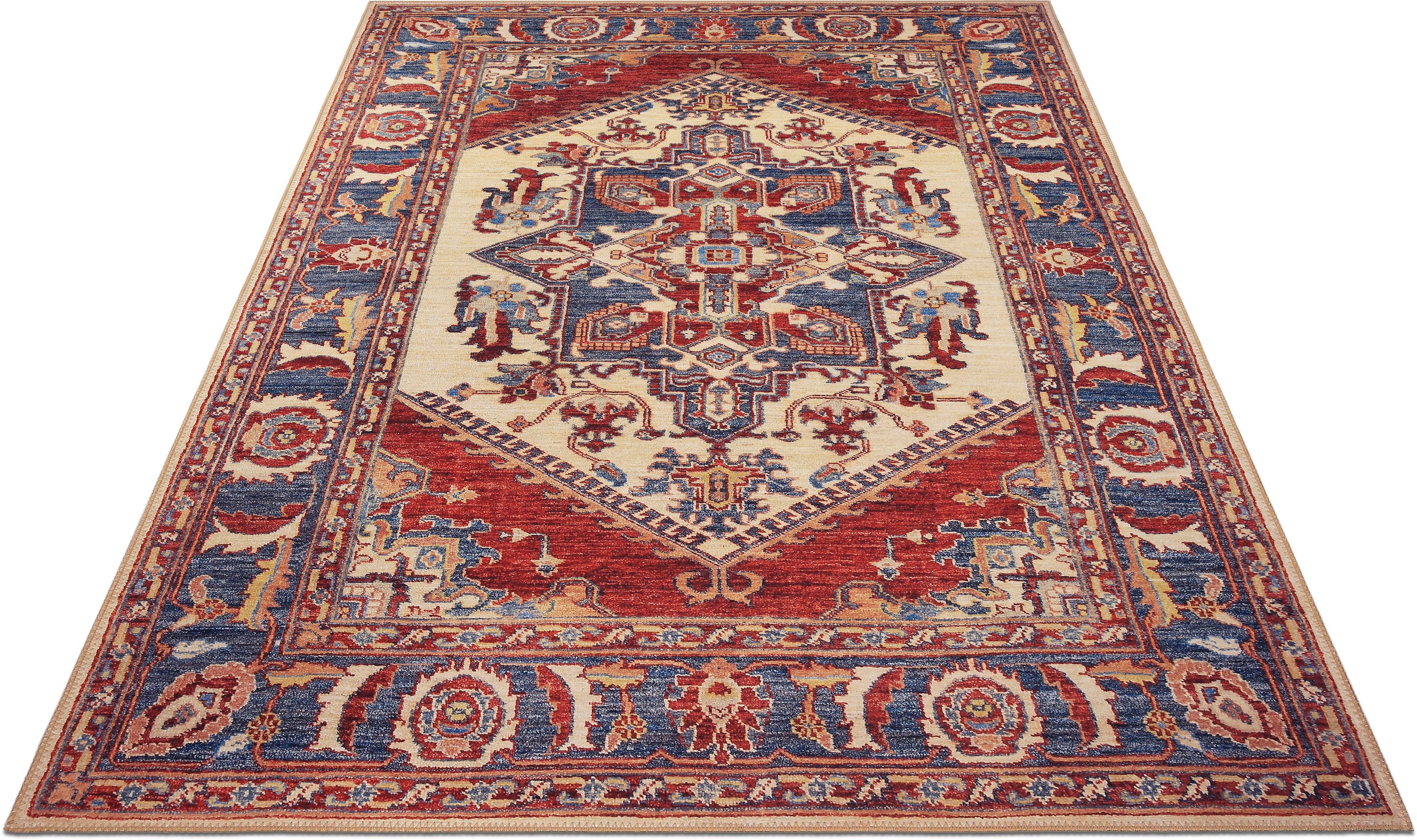 Image of Home affaire Teppich »Divan«, rechteckig, 6 mm Höhe, Orient Optik, Vintage Design, Rutschhemmende Rückenbeschichtung, Wohnzimmer, Schlafzimmer, Arbeitszimmer, Robust, Pflegeleicht bei Ackermann Versand Schweiz