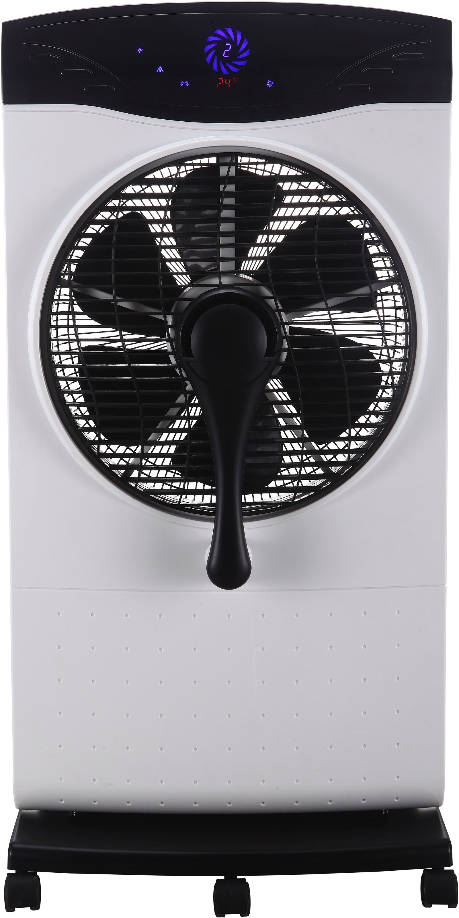 Sonnenkönig Standventilator "Air Fresh 5S, Leistung 100W, LED-Display, Ionisator, 9h Timer," Fernbedienung, 3 Ventilationsstufen, 4.6L Wassertank