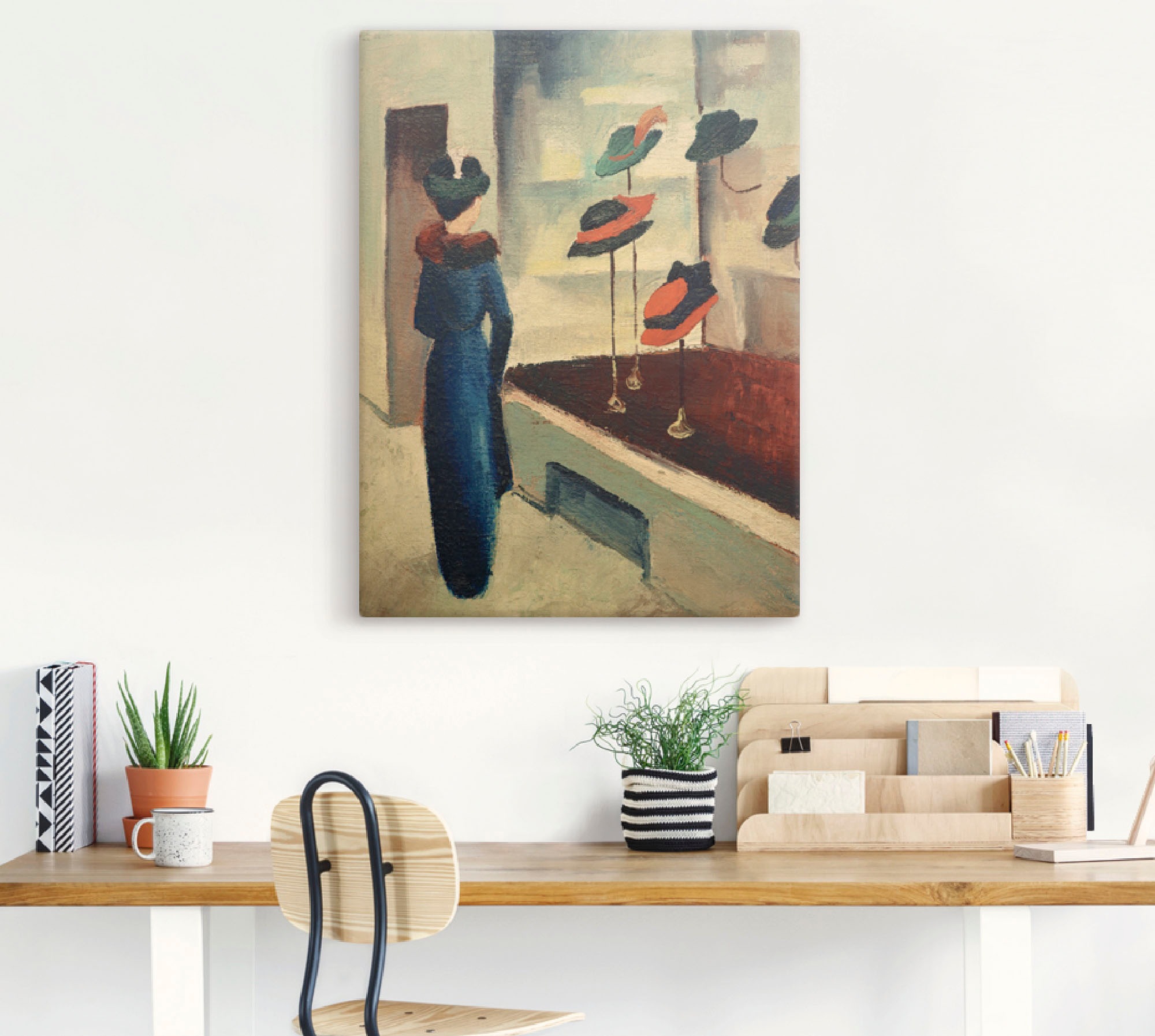 Artland Wandbild »Hutladen«, Mode, (1 St.), als Leinwandbild, Wandaufkleber oder Poster in versch. Grössen