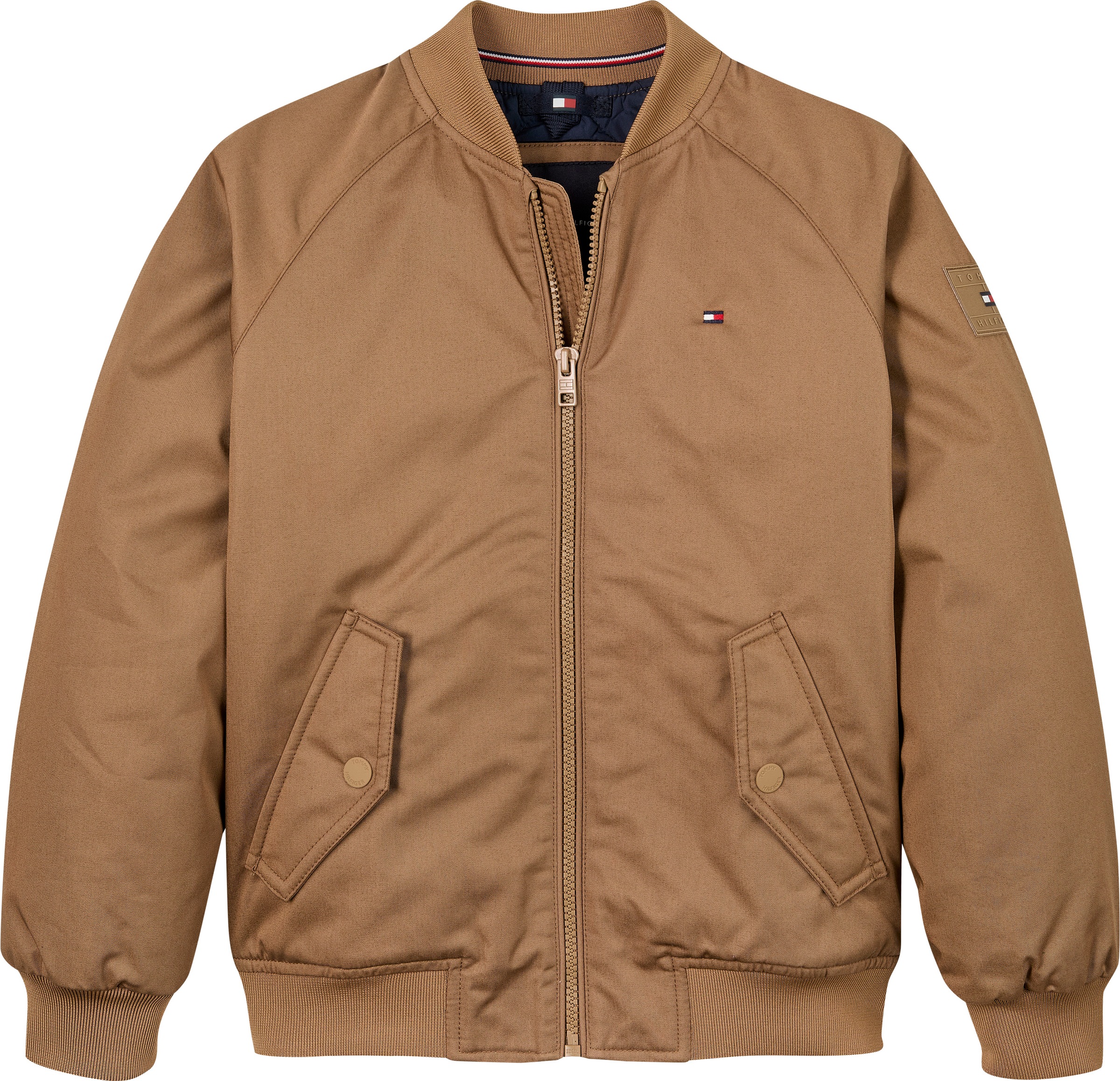 Tommy Hilfiger Bomberjacke »TWILL BOMBER JACKET«, mit Logo-Patch