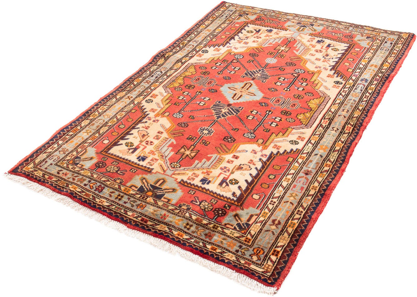 Image of morgenland Orientteppich »Perser - Nomadic - 170 x 115 cm - rot«, rechteckig, 10 mm Höhe, Wohnzimmer, Handgeknüpft, Einzelstück mit Zertifikat bei Ackermann Versand Schweiz