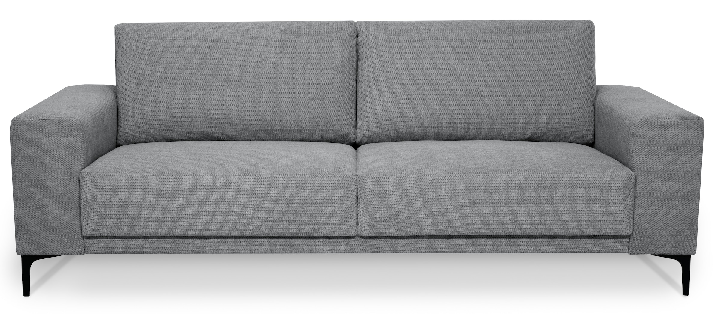 Places of Style 3-Sitzer »Xander«, Breite 224 cm, Soft-Touch Chenille, schwarze Metallfüsse