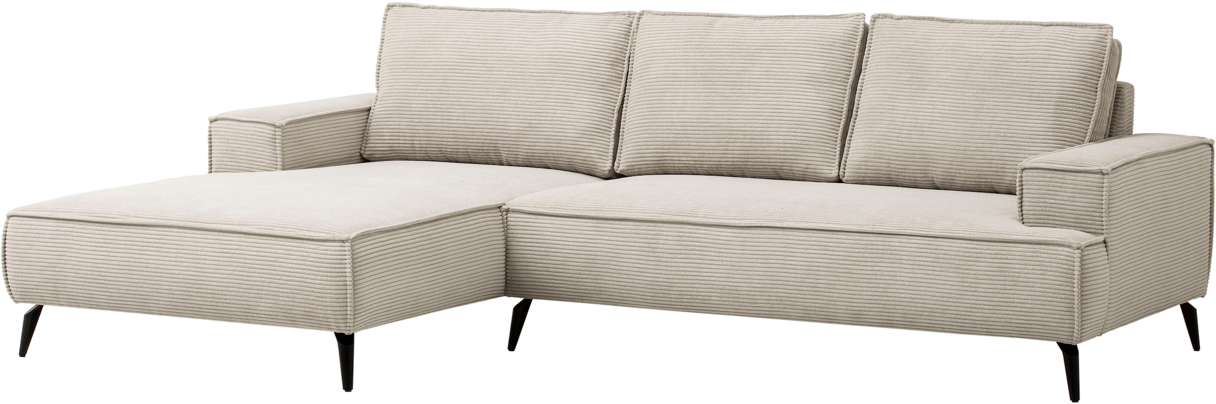 andas Sitzgruppe »TVINNU, Polsterecke L-Form, Schlaffunktion, mit Hocker«, (Set, 2 tlg.), stellbar zum Schlafsofa (Krokodilverbinder)