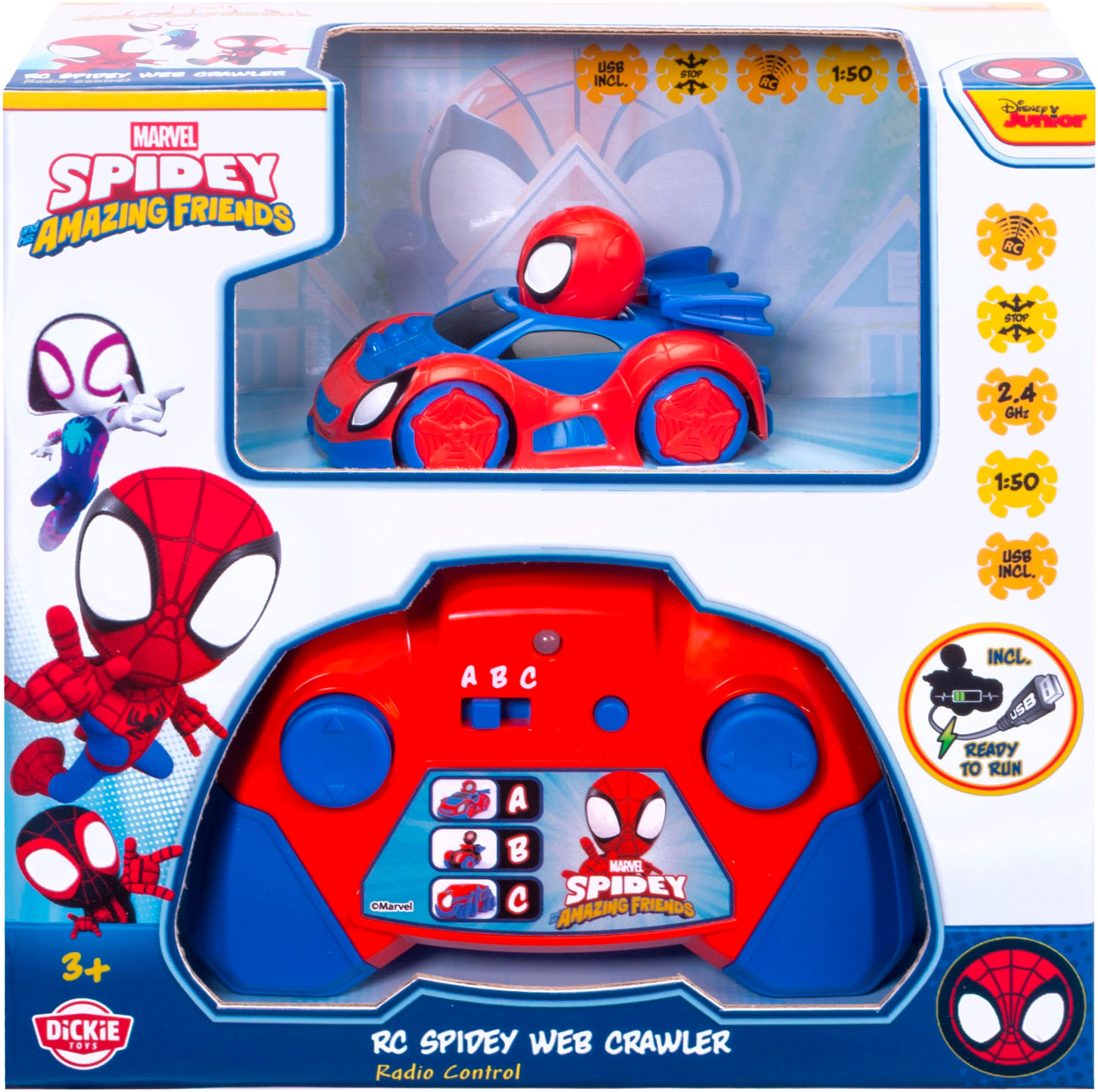 Dickie Toys RC-Auto »RC Spidey Web-Crawler 1:50«