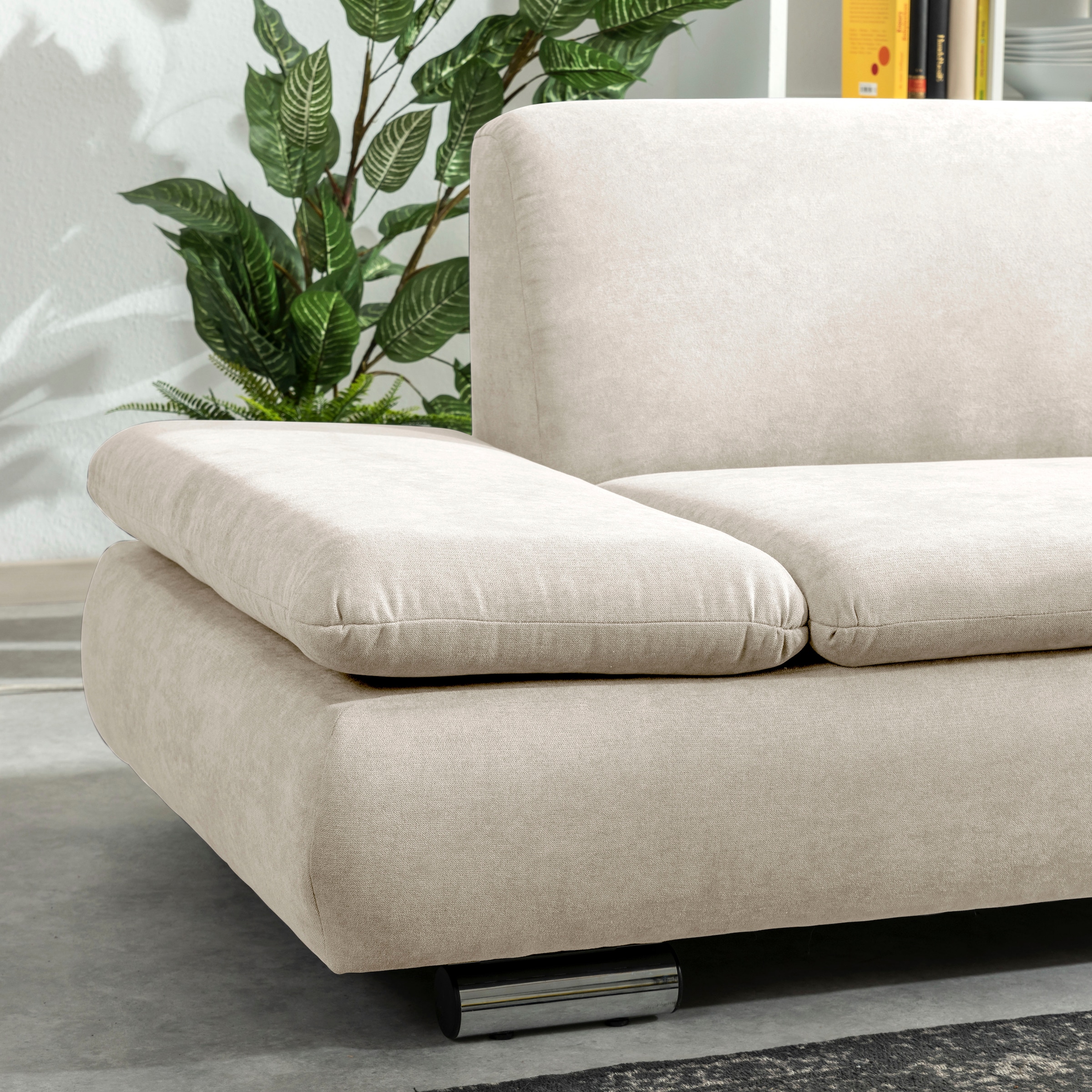 Max Winzer® Ecksofa »Toulouse modern und bequem, aktuelles Design, hoher Sitzkomfort«, mit klappbaren Armlehnen, Breite 271 cm