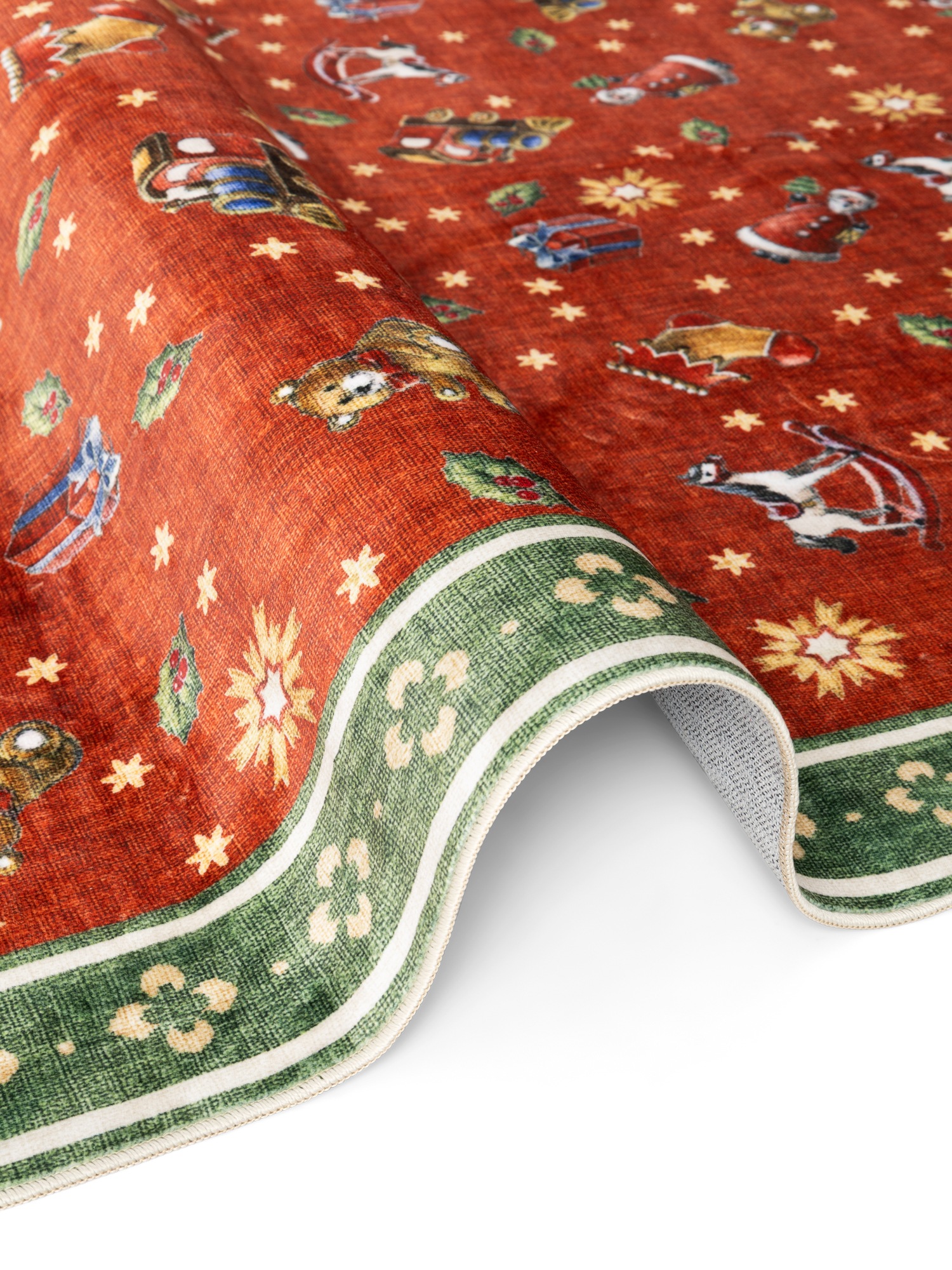 Villeroy & Boch Teppich »Toy's Delight Nostalgic Noel« rechteckig 3 mm Höhe Weihnachten, Toys Delight, Wohnzimmer, Waschbar, Baumrock, Christmas