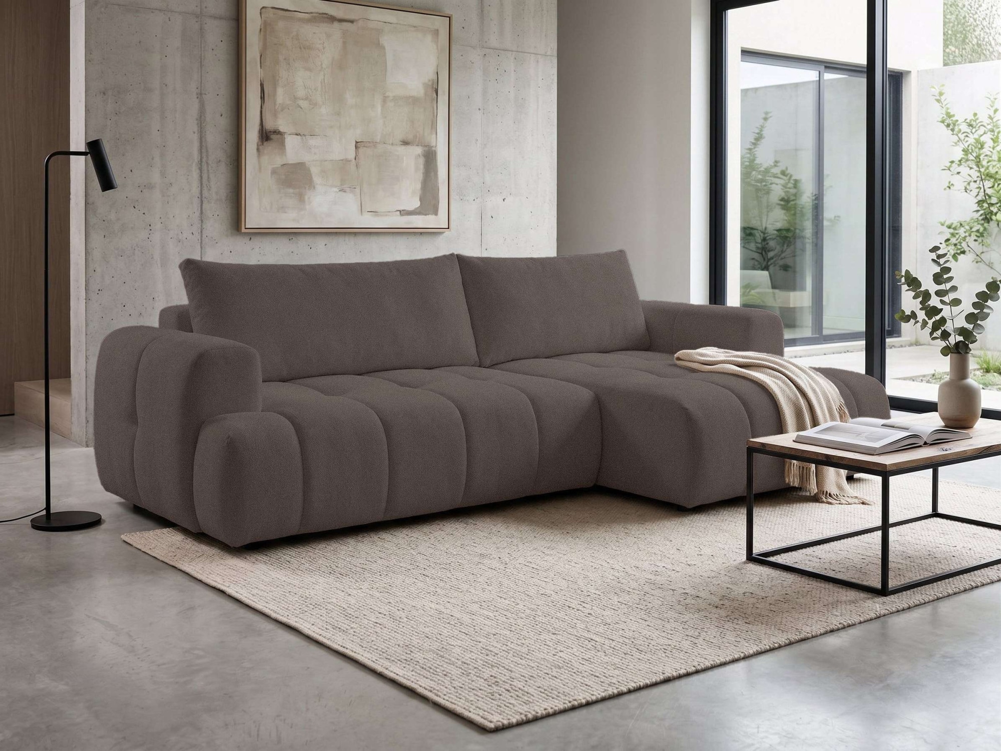 GOODproduct Ecksofa »LIOORA Schlafsofa mit Bettkasten, Breite 265 cm, Verlässliche Qualität« L-Form mit Bettfunktion und Bettkasten, Recamiere rechts/links