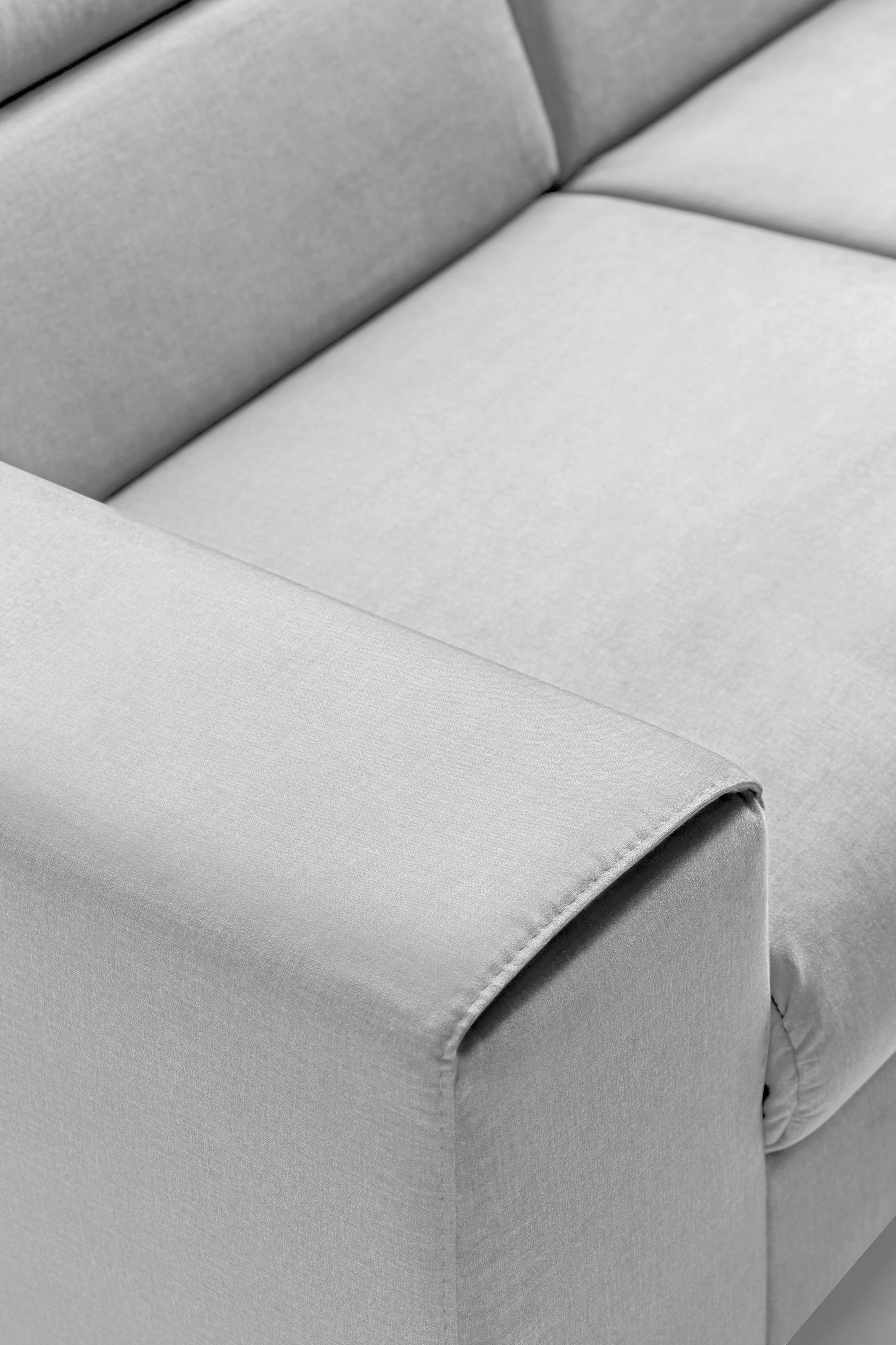 COTTA Polstergarnitur »Morven L-Form«, (Set), Set bestehend aus: Ecksofa mit Kopfteilverstellung & Hocker
