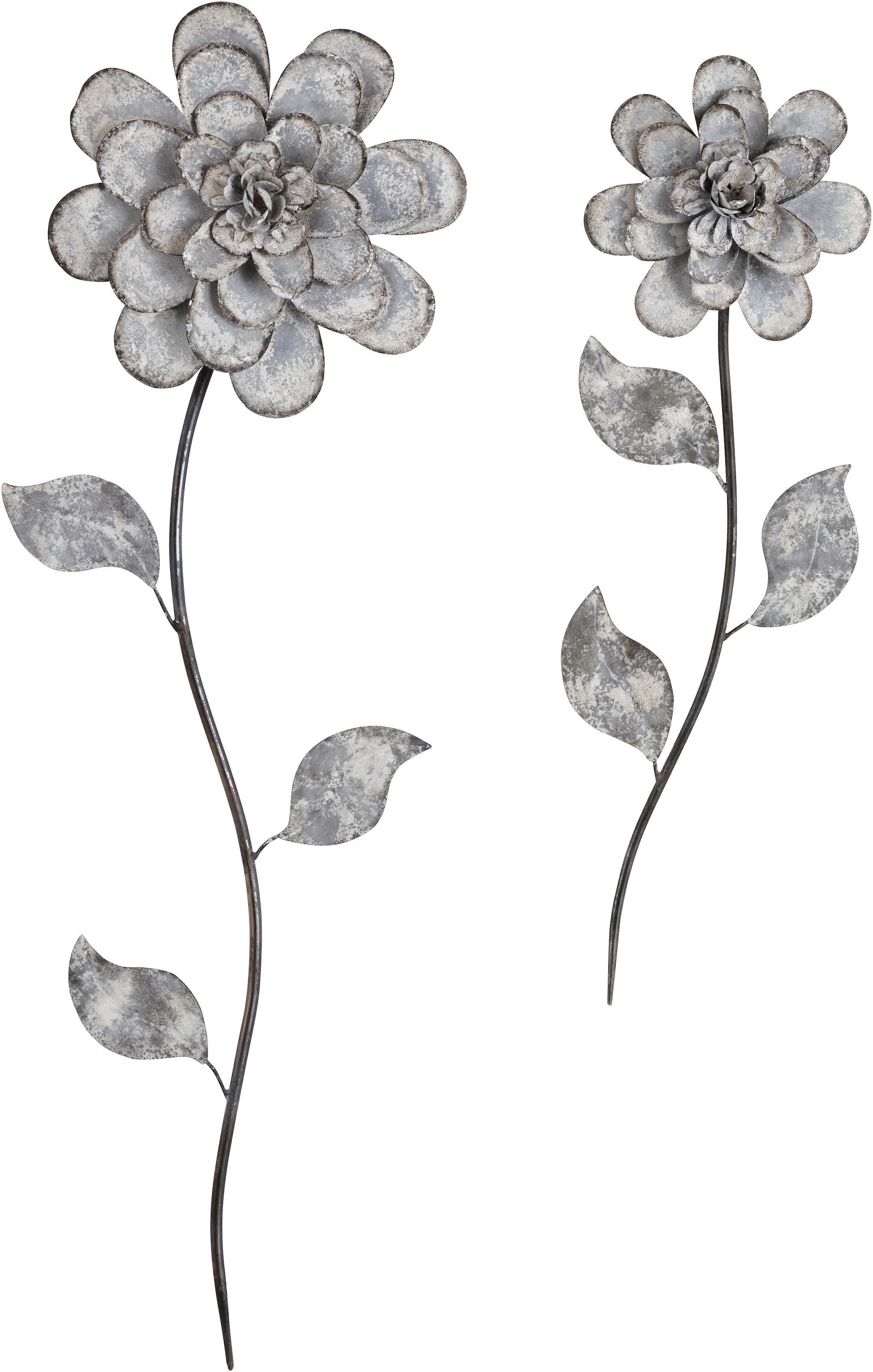 Home affaire Wanddekoobjekt »Blumen«, Wanddeko, aus Metall