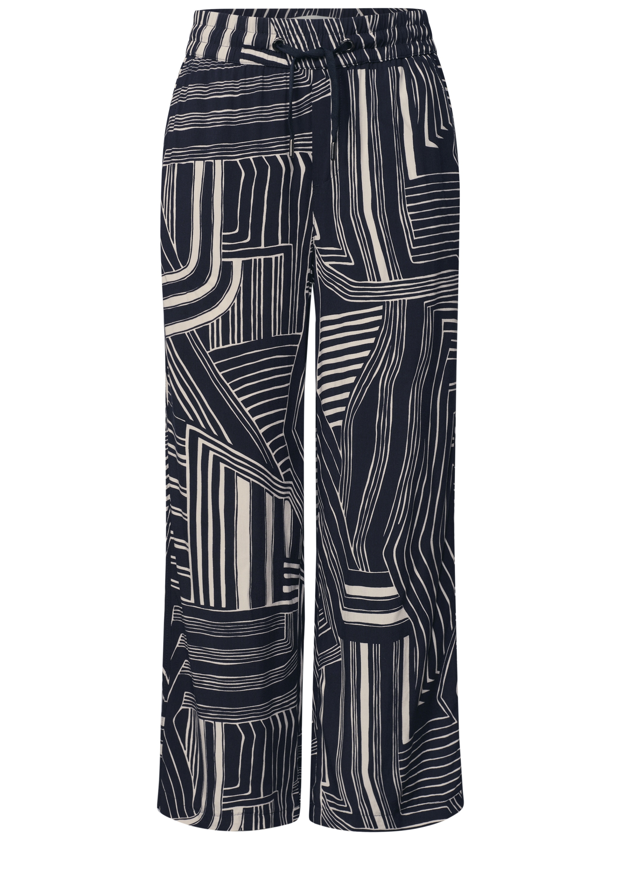 STREET ONE Jupe-culotte »Style Emee«  Culotte 7/8 taille haute - pantalon d'été - avec motif