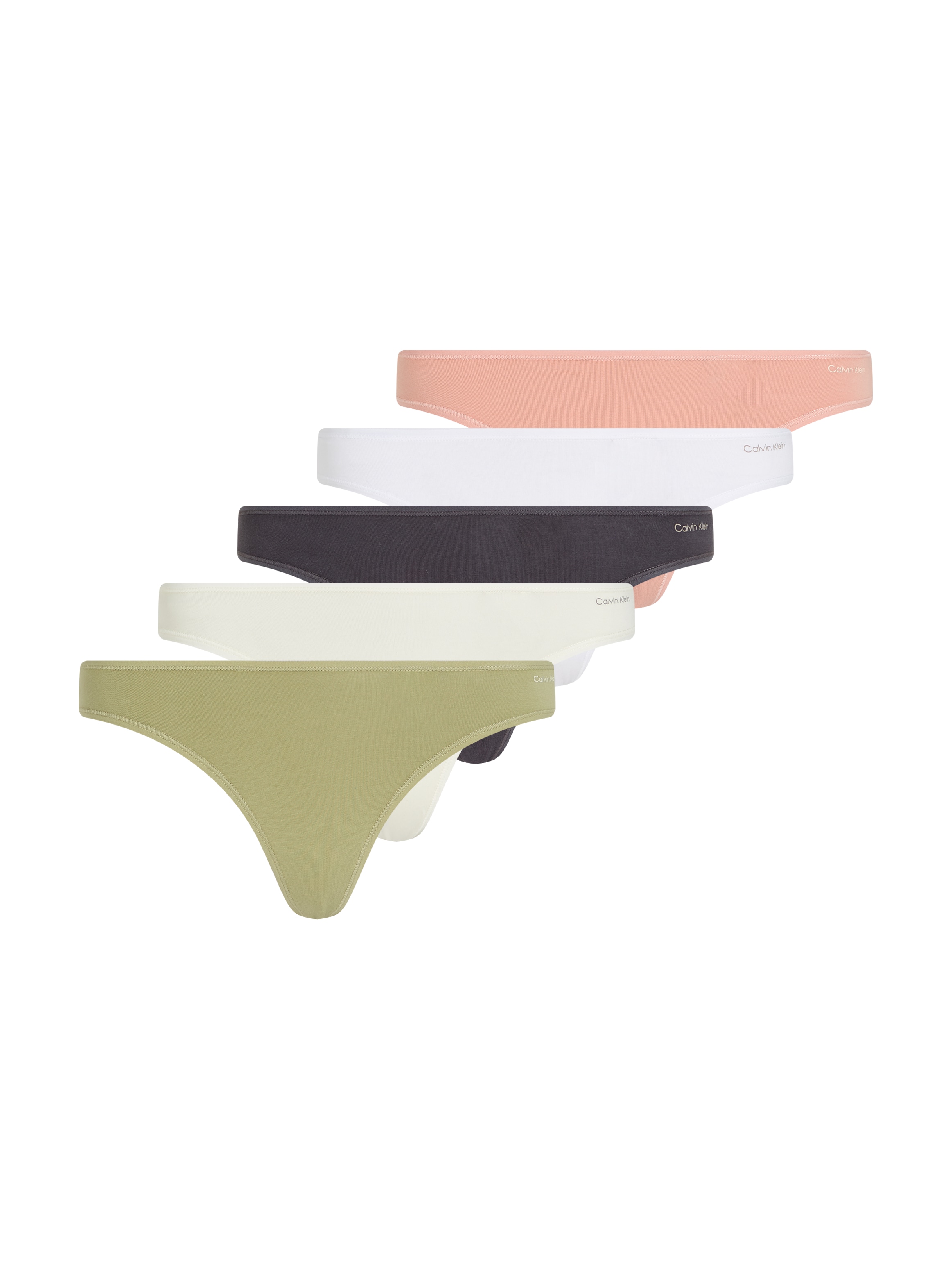 Calvin Klein Underwear Tanga »THONG 5PK«, (Packung, 5er-Pack), mit Logo-Schriftzug