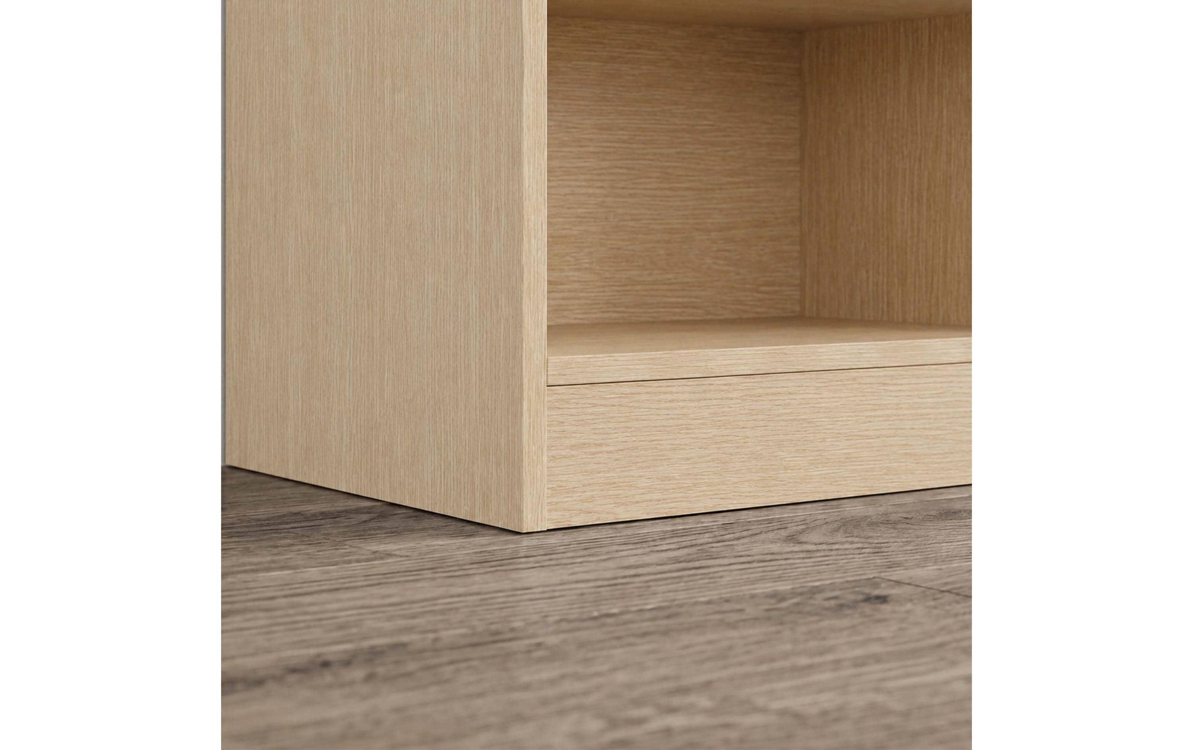 relaxdays »relaxdays Nachttisch 39 x 41 cm,  Weiss/Braun ,  2er Set«