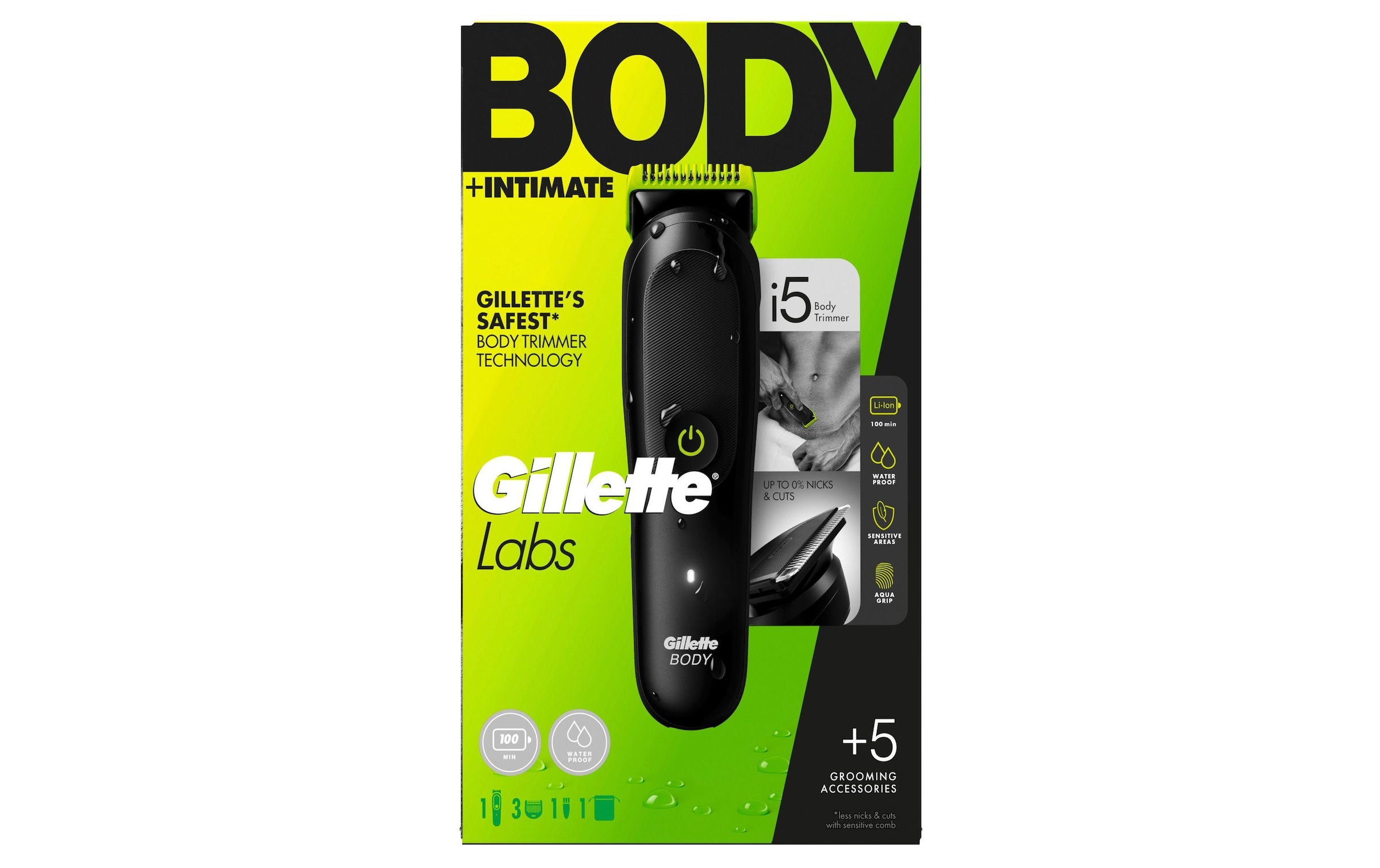Gillette Rasoir pour le corps »+ Intimhaartrimmer für Männer i5«