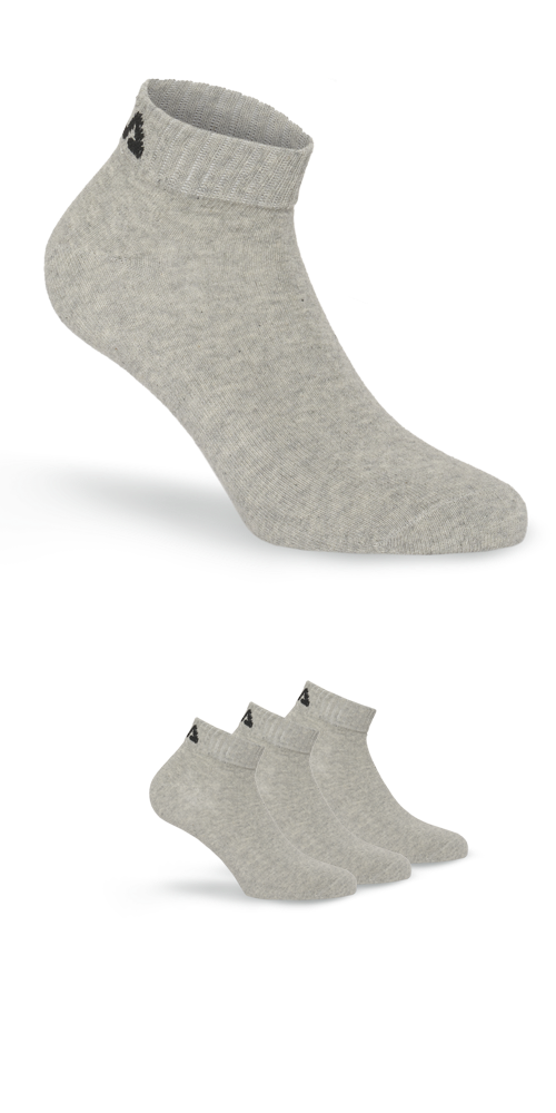 Fila Kurzsocken, (3er Pack), mit Logostickerei