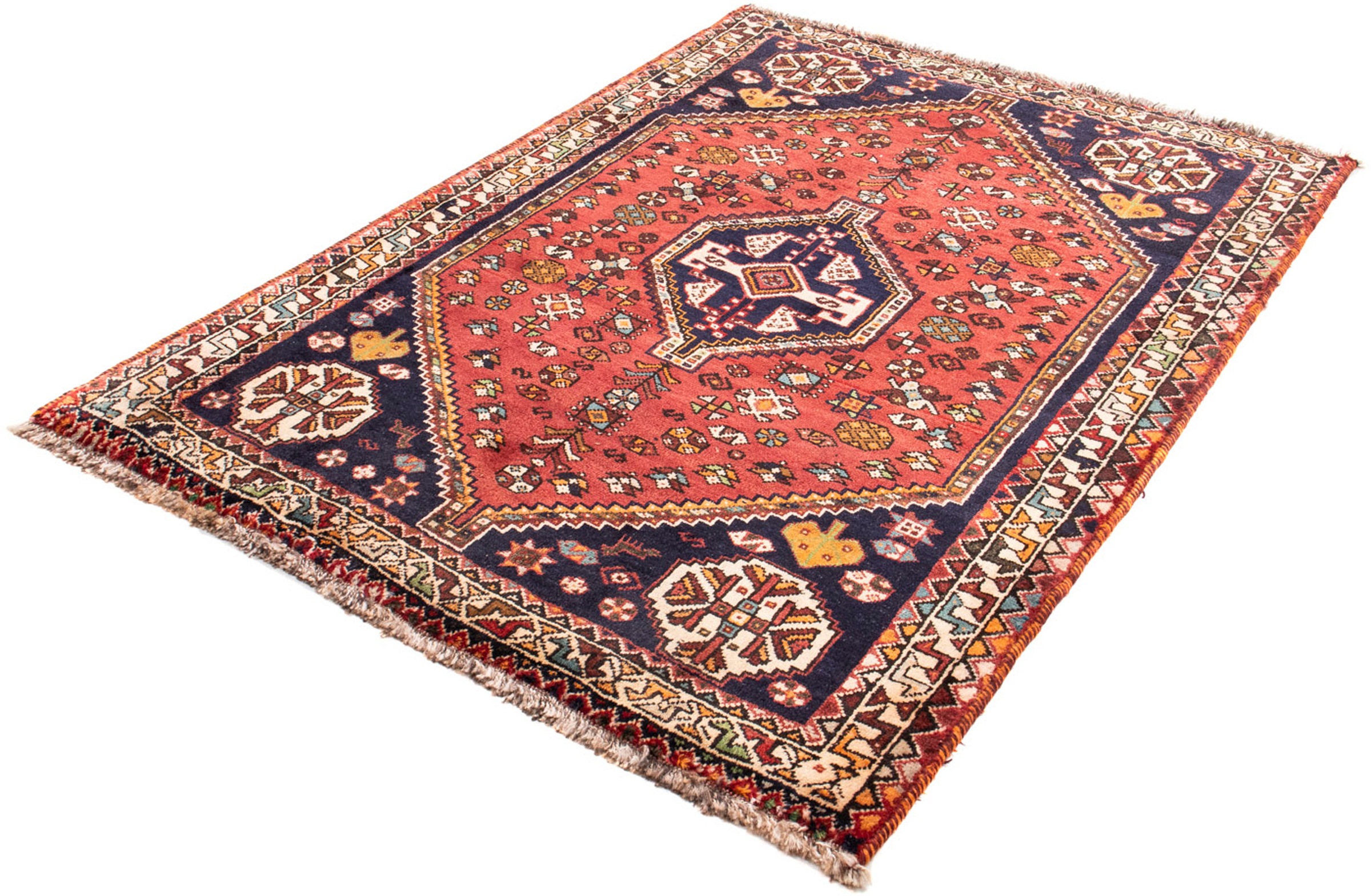 Image of morgenland Orientteppich »Perser - Nomadic - 162 x 112 cm - dunkelrot«, rechteckig, 10 mm Höhe, Wohnzimmer, Handgeknüpft, Einzelstück mit Zertifikat bei Ackermann Versand Schweiz