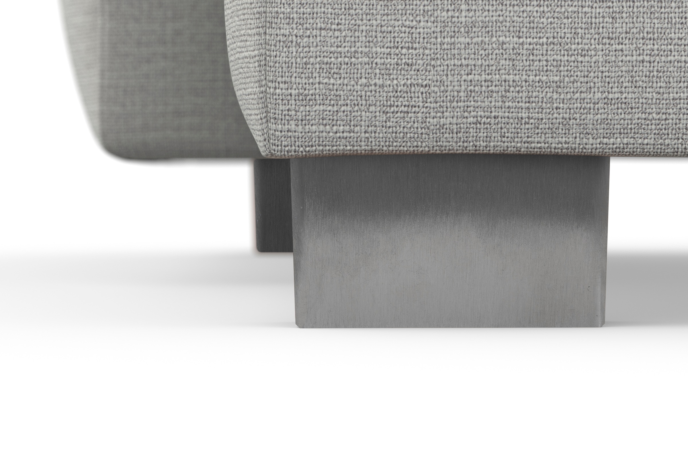 sit&more Wohnlandschaft »Dundee U-Form«, mit Federkern und Edelstahlfüssen, wahlweise mit Kopfteilverstellung