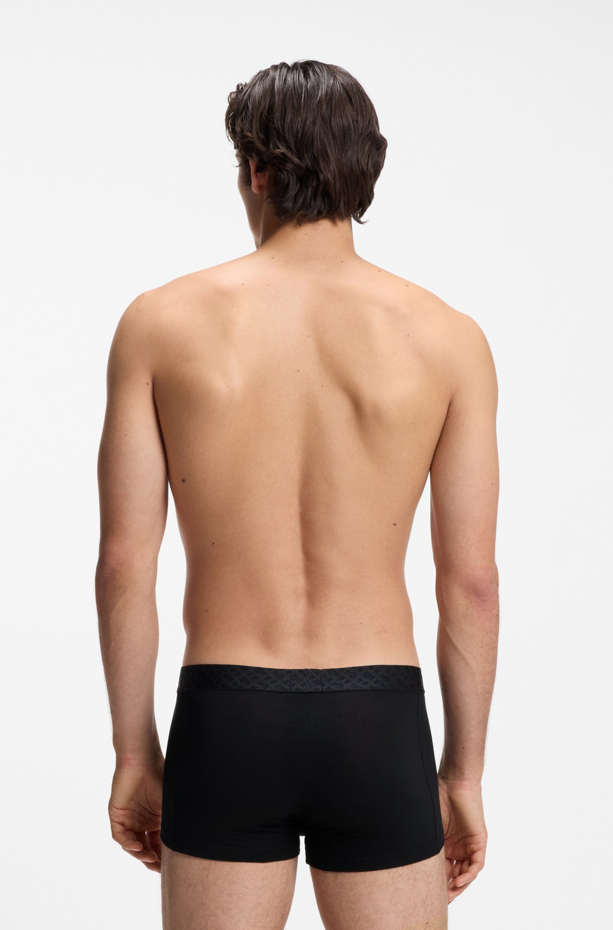 BOSS Trunk »3P Logo Trio« 3 Stk. Neuheit, enganliegend, kurzes Bein