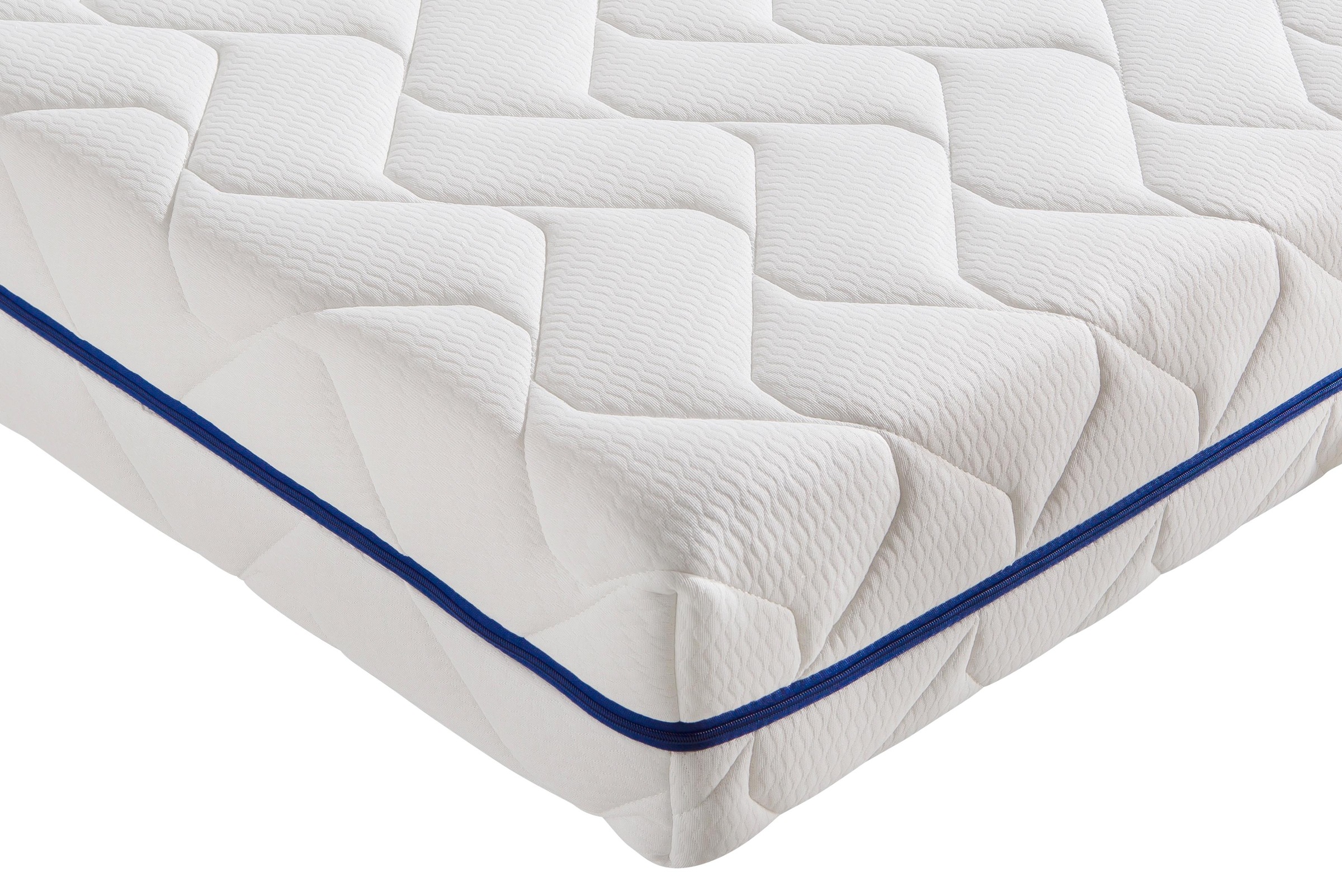 Breckle Northeim Komfortschaummatratze »Libretto«, 22 cm hoch, Raumgewicht: 28 kg/m³, (1 St.), 7-Liegenzonen, Massageeffekt dank Wellenschnitt, Made in Germany