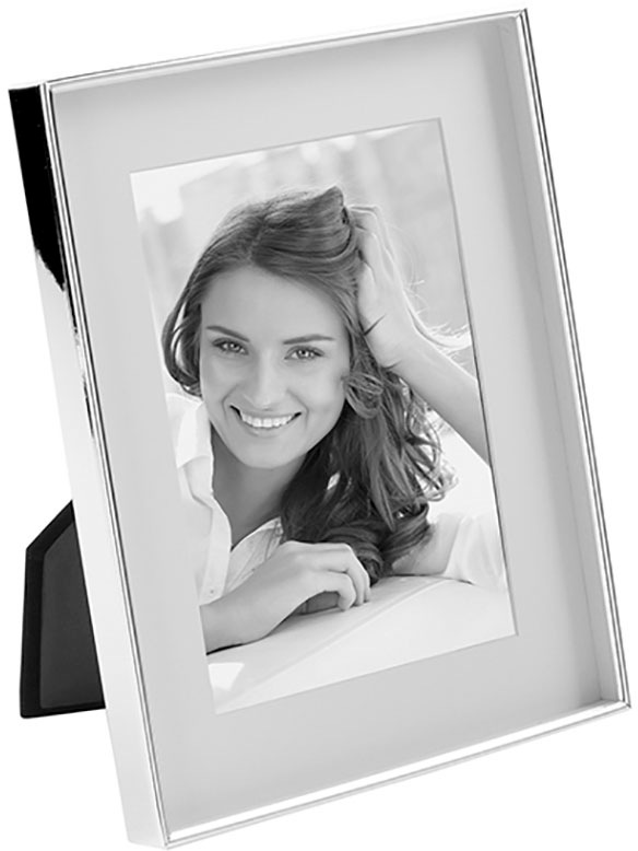 Image of Fink Einzelrahmen »Kim, silberfarben«, (1 St.), Fotorahmen, Rahmen, versilberfarbent, weisses Passepartout, für Bildformate 10x10, 10x15, 13x18 und 20x25, Wohnzimmer bei Ackermann Versand Schweiz