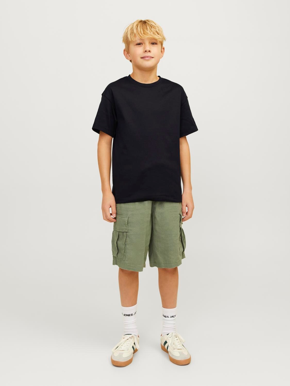 Jack & Jones Junior Rundhalsshirt »JJEURBAN bequem, pflegeleicht, modisch« unifarben, modisch, loose fit, Jersey, Rundhals