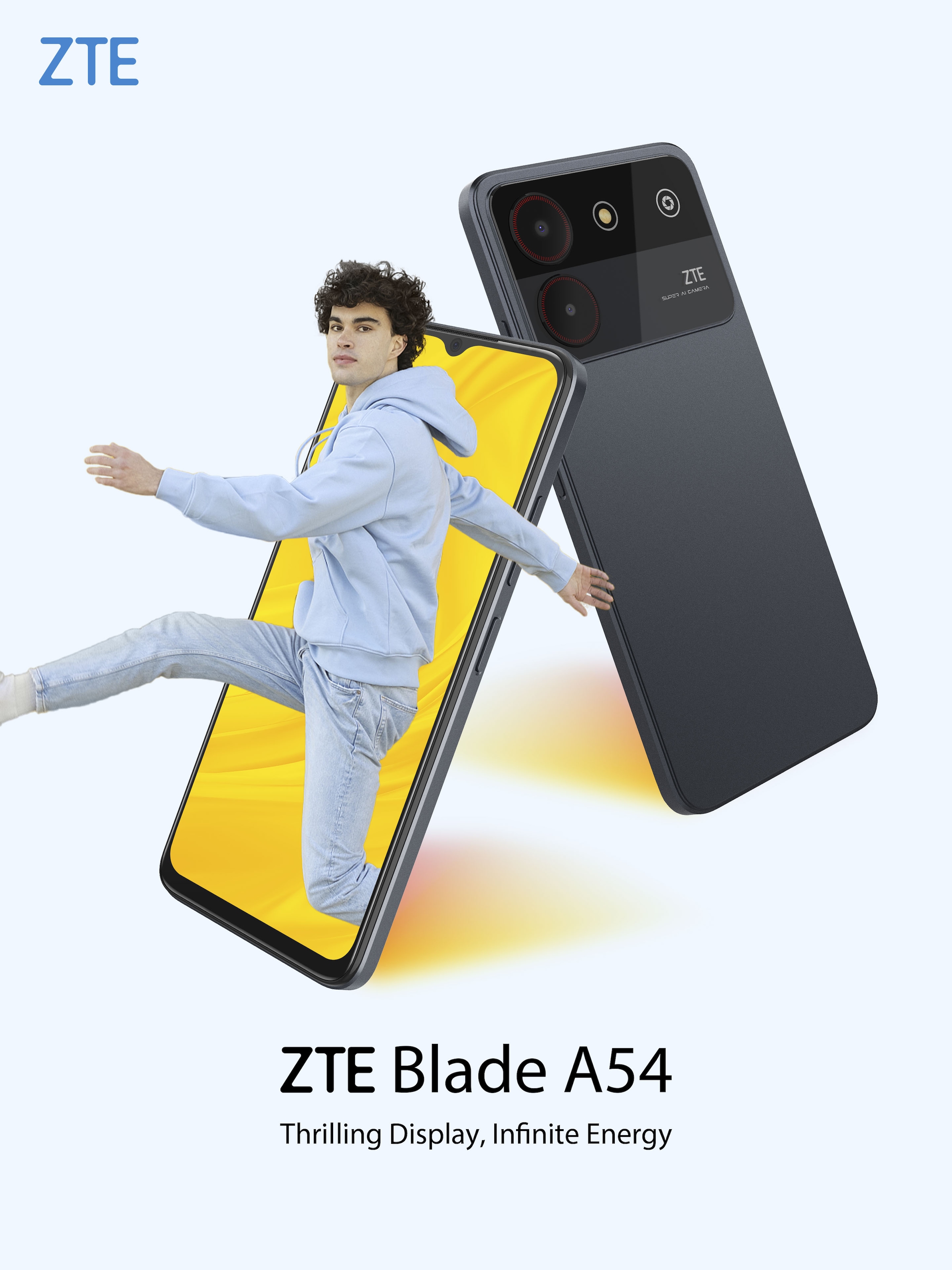 ZTE Smartphone »Blade A54« grau