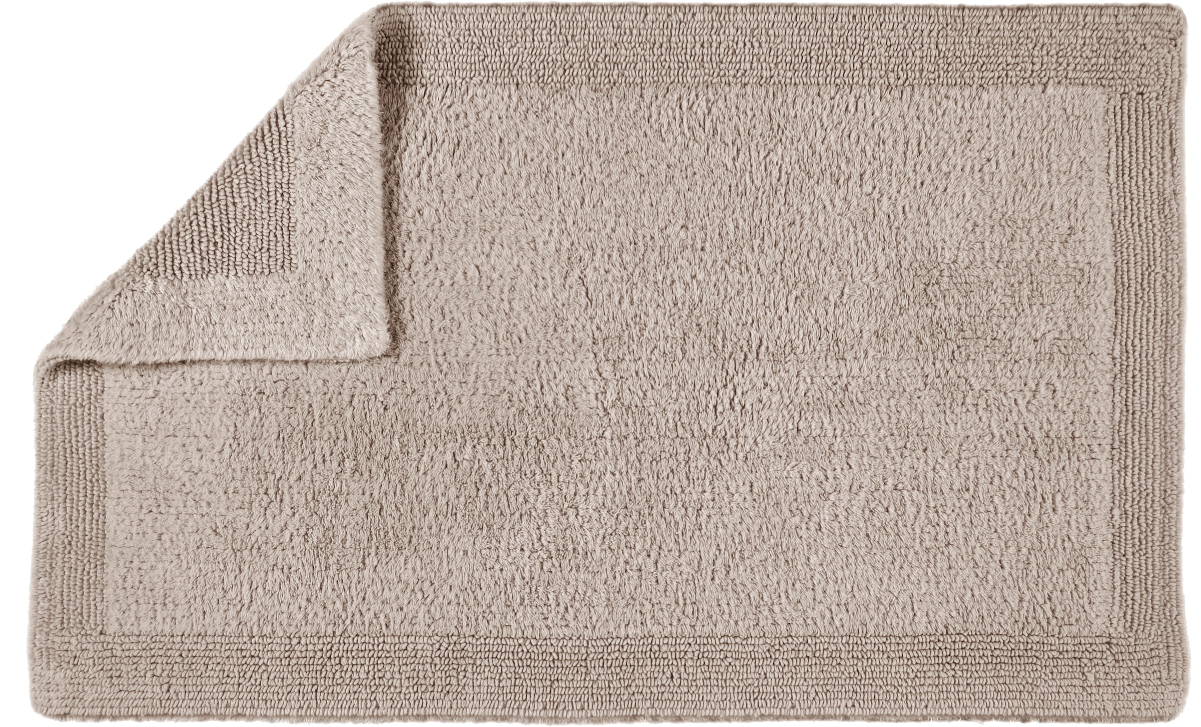 GOODproduct Tapis de bain »Kapra, Badvorleger, Badezimmer Teppich« Höhe 14 mm Résistant | compatible chauffage au sol | utilisable des deux côtés avec bordure, tapis de bain, tapis de bain, coton