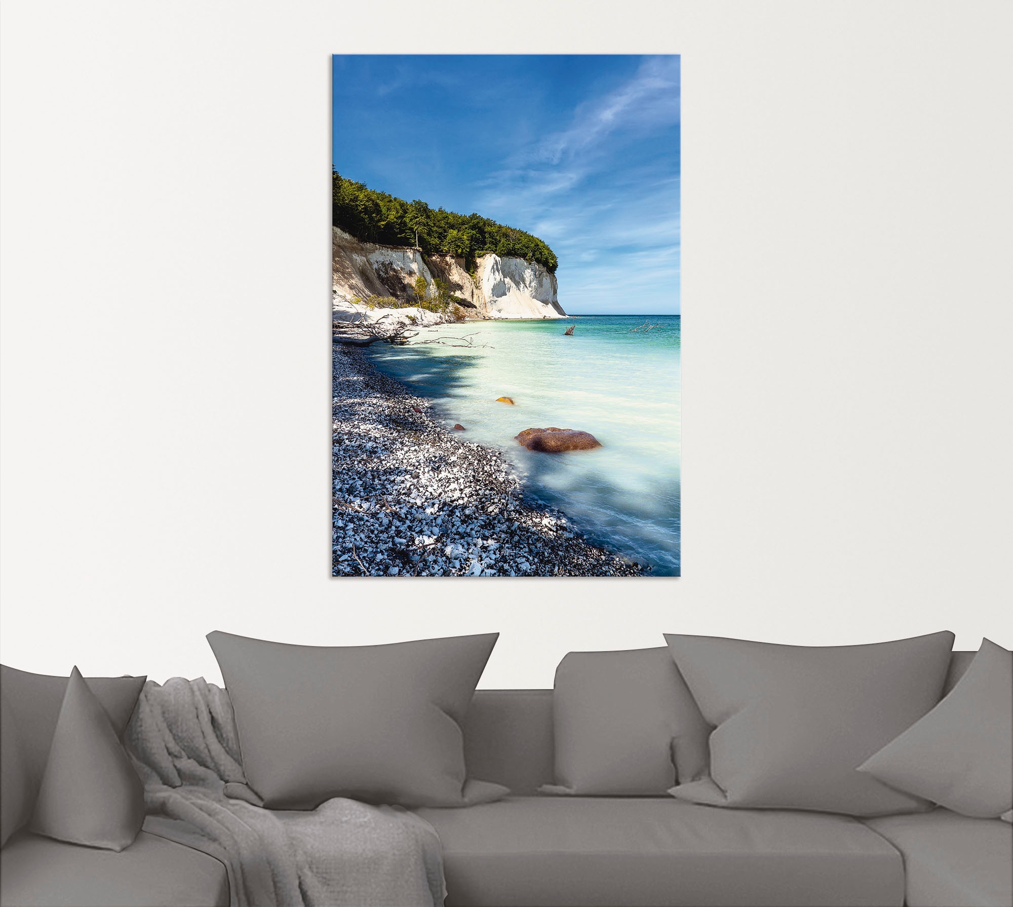 Artland Fresque murale »Kreidefelsen auf der Insel Rügen III« Côte 1 cuis tlg. adapté pour intérieur et extérieur, image extérieure