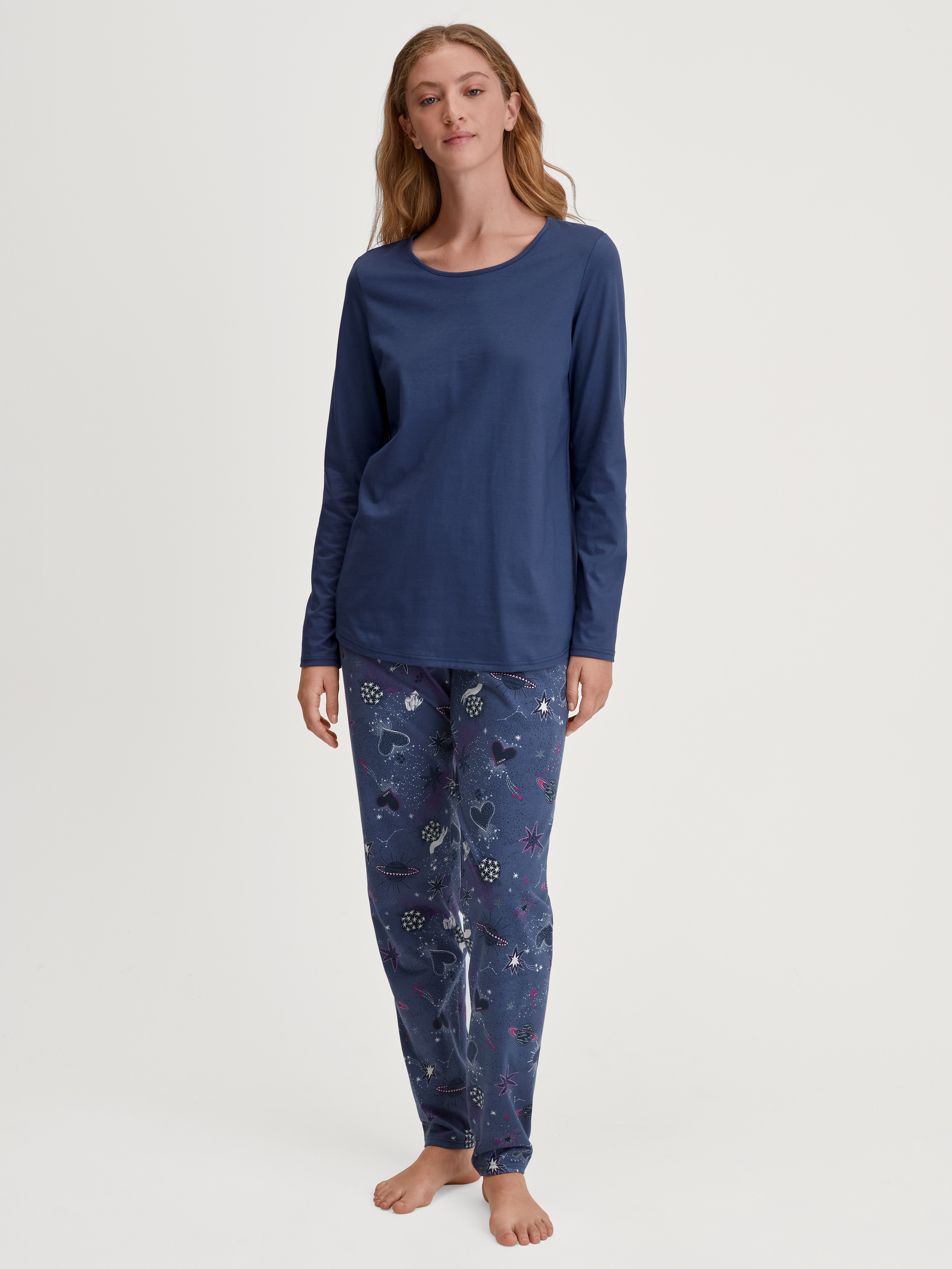 Image of CALIDA Schlafanzug "Fruity Dreams" 2 tlg. Rundhals, Langarm, Pure Cotton, weich