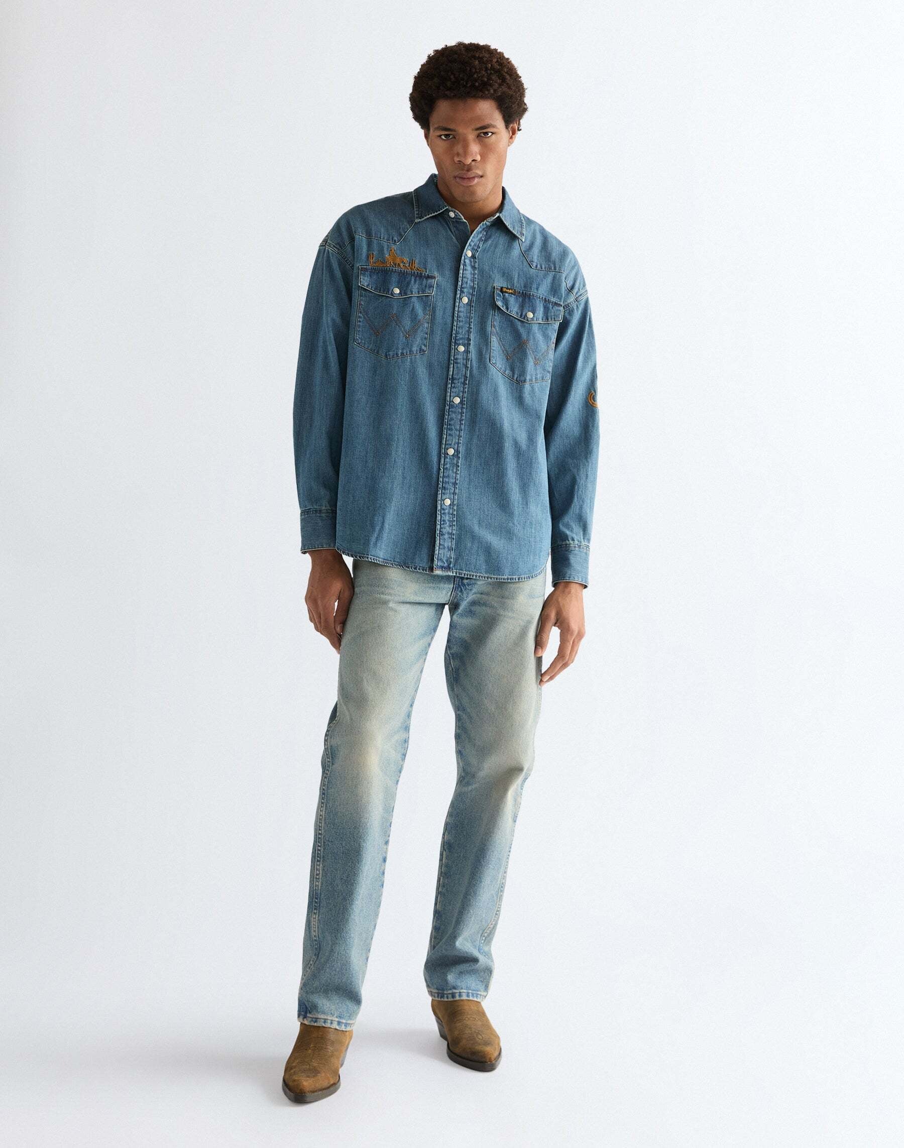 Wrangler Jeanshemd »WRANGLER Jeanshemd Western«