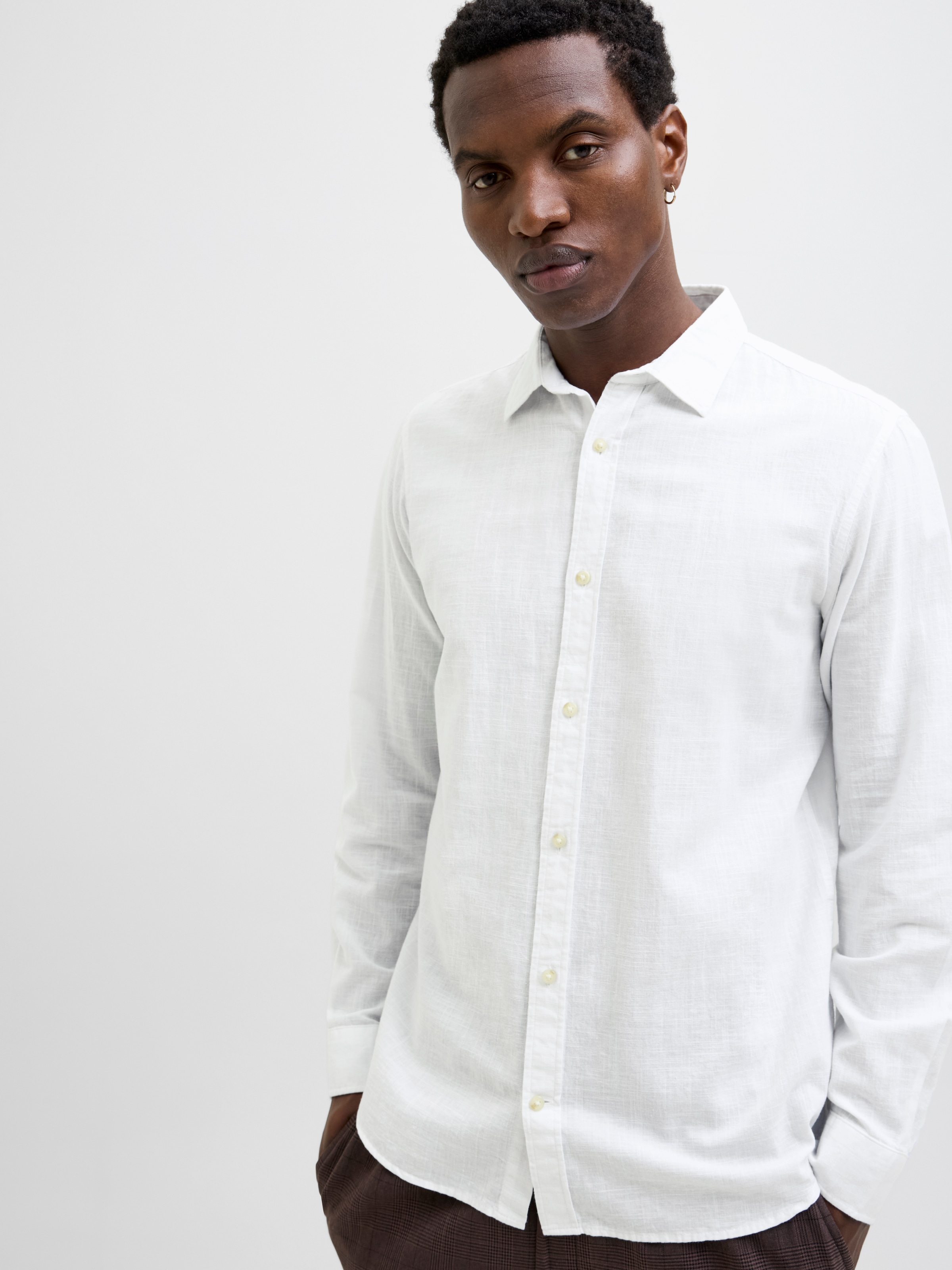 Jack & Jones Chemise à manches longues »JJESUMMER SHIRT LS SN« mit Hemdkragen