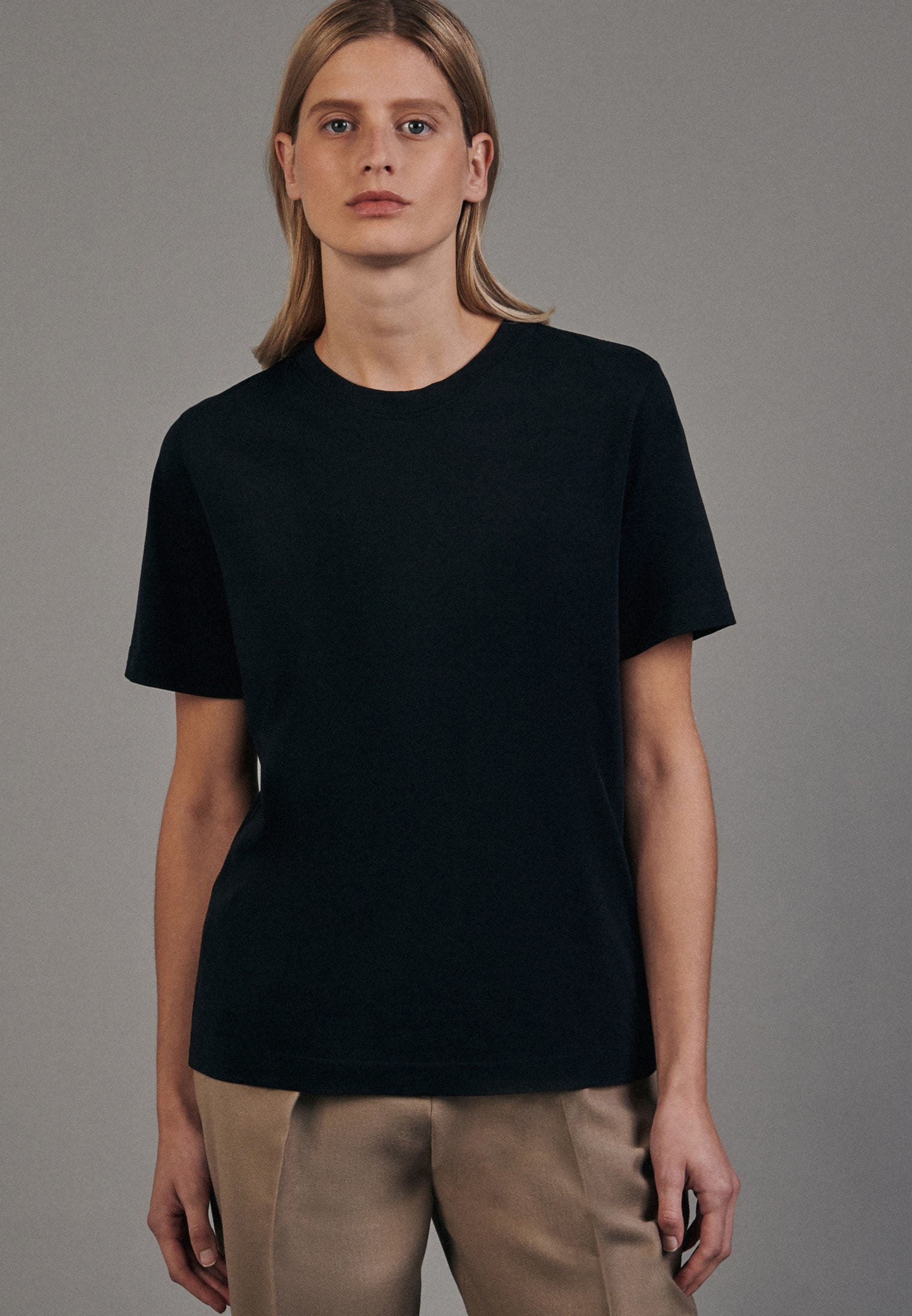 seidensticker T-Shirt »Schwarze Rose«, Kurzarm Rundhals Uni