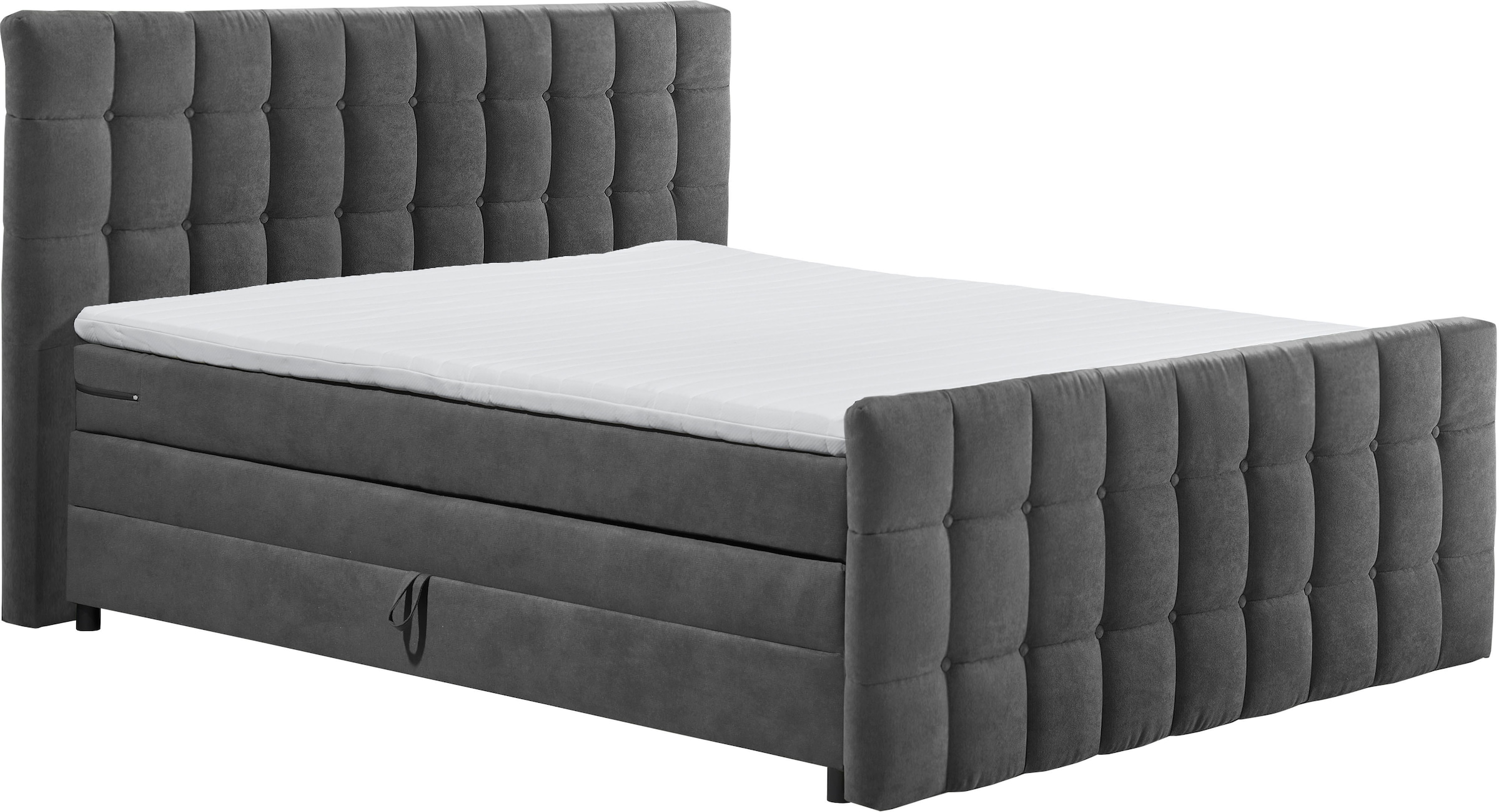 ED EXCITING DESIGN Boxspringbett »Mendoza« inkl. Bettkasten, erhältlich in den Breiten 160cm & 180cm